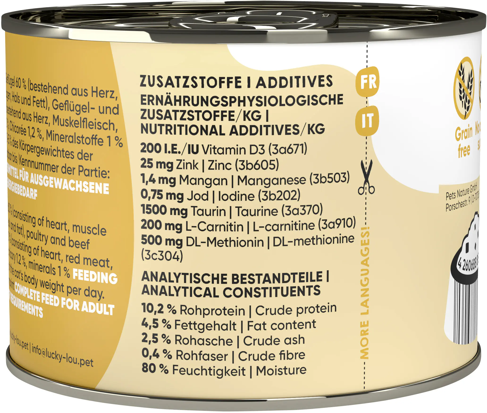 Lucky Lou Lifestage Sterilized Geflügel und Rind 200g