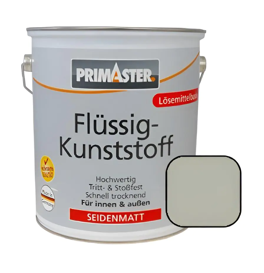 Primaster Premium Flüssigkunststoff RAL 7032 5 L kieselgrau seidenmatt