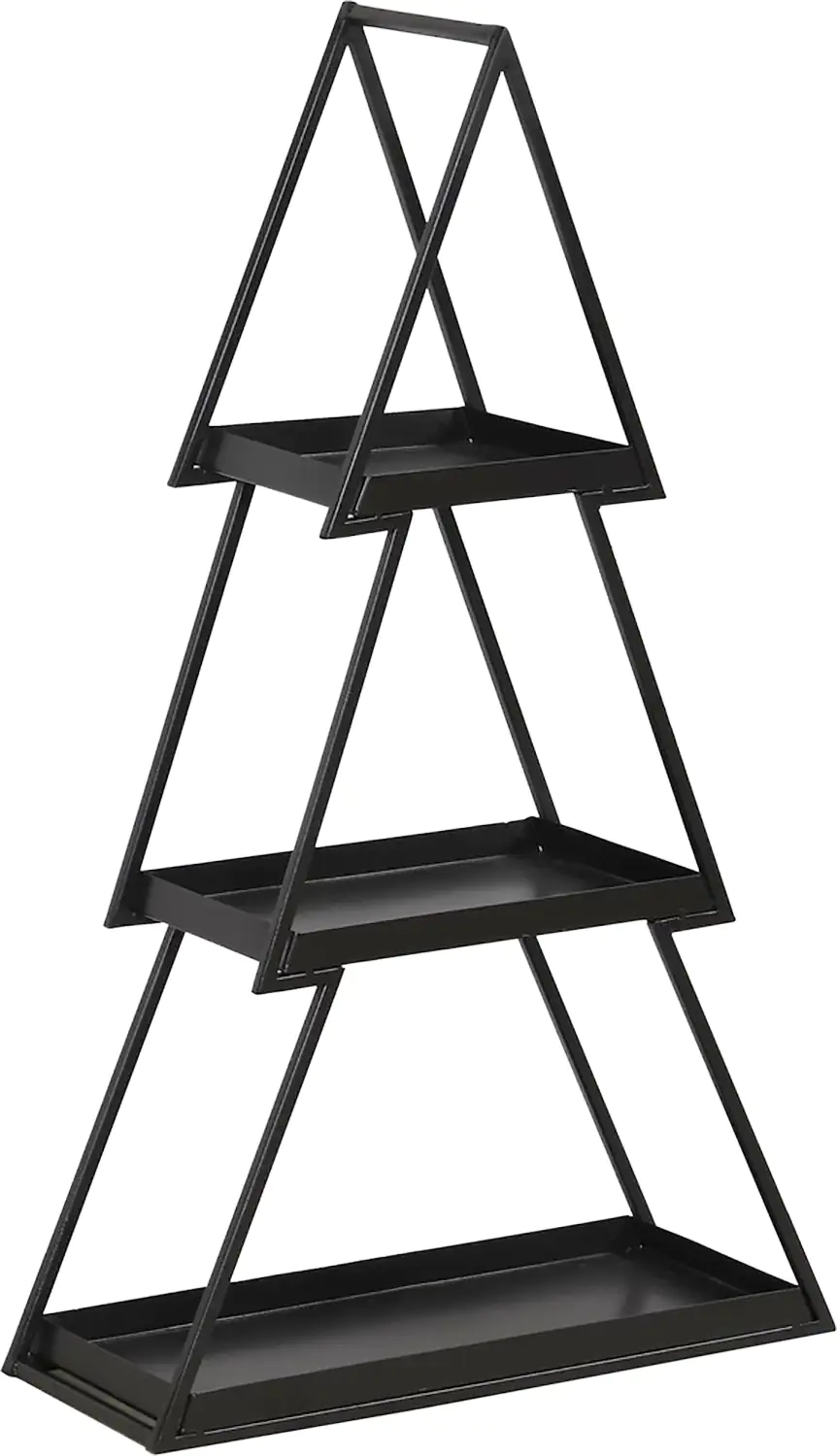 TrendLine Deko Metallregal Tannenbaum 68 x 40 x 15 cm schwarz TrendLine Deko Metallregal Tannenbaum 68 x 40 x 15 cm schwarz