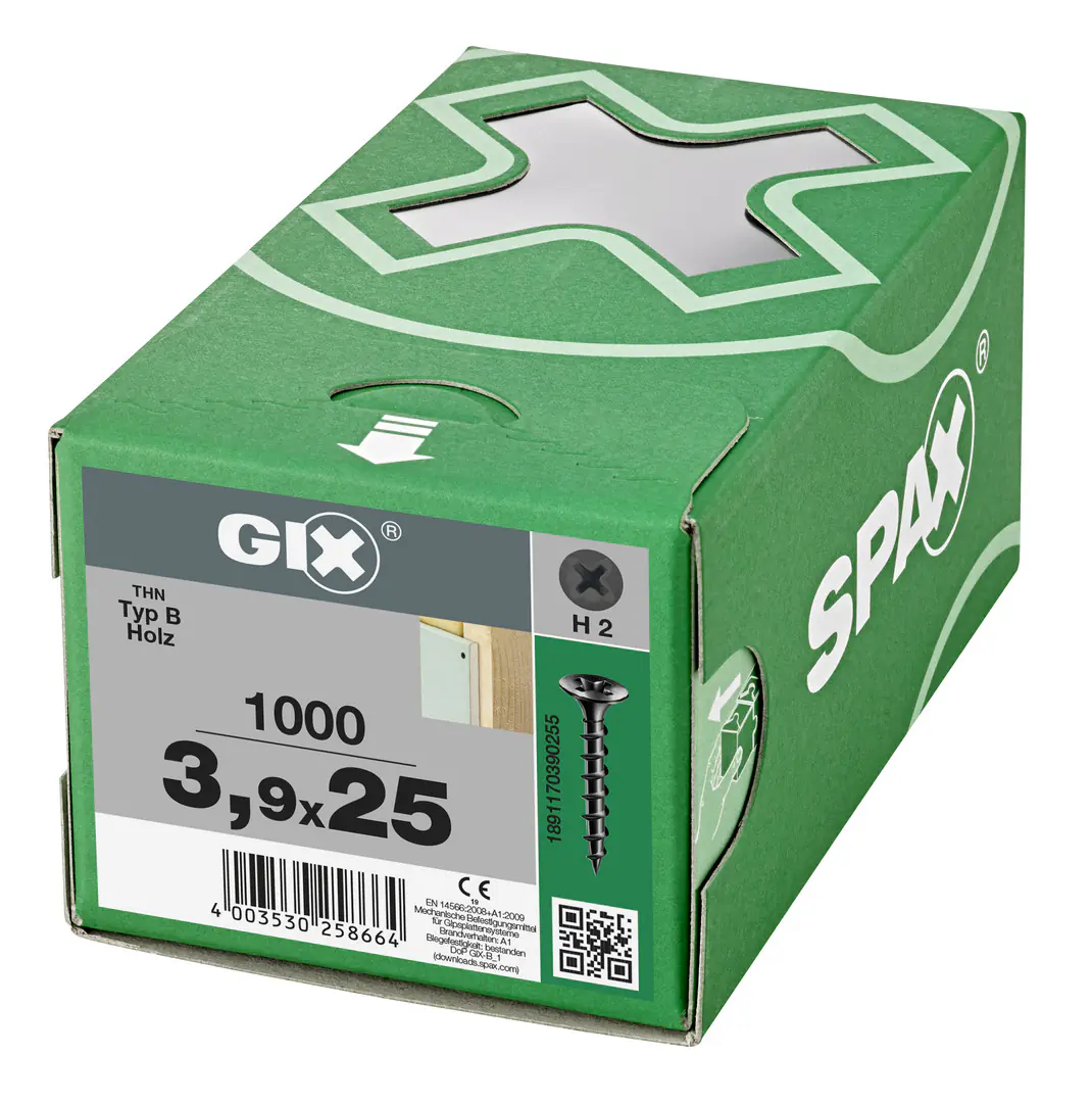 Spax Trockenbauschrauben 3.9 x 25 mm PH 2 Grobgewinde - 1000 Stk.
