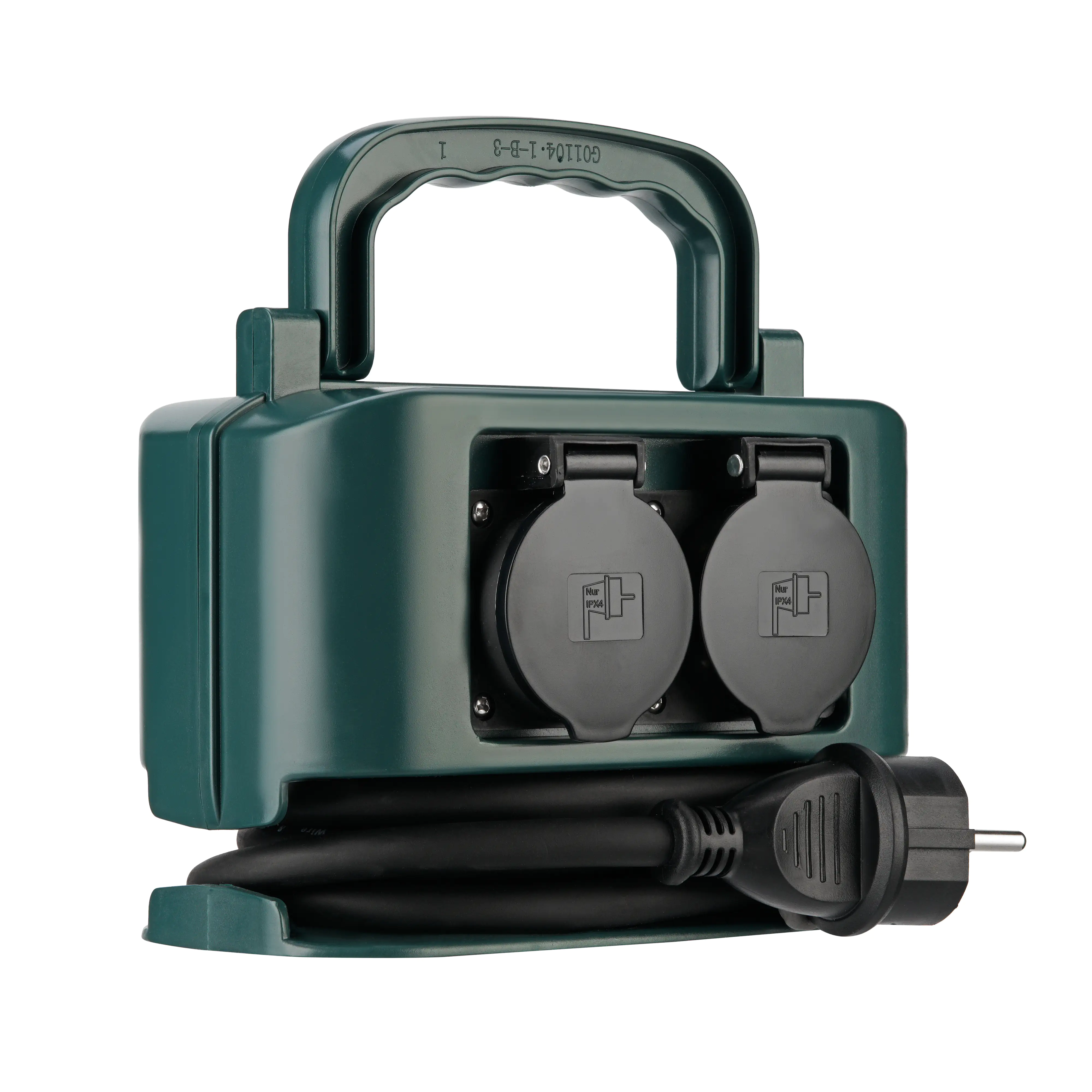 REV Steckdosenverteiler  2m  4-fach, Außen, grün-schwarz REV Steckdosenverteiler  2m  4-fach, Außen, grün-schwarz