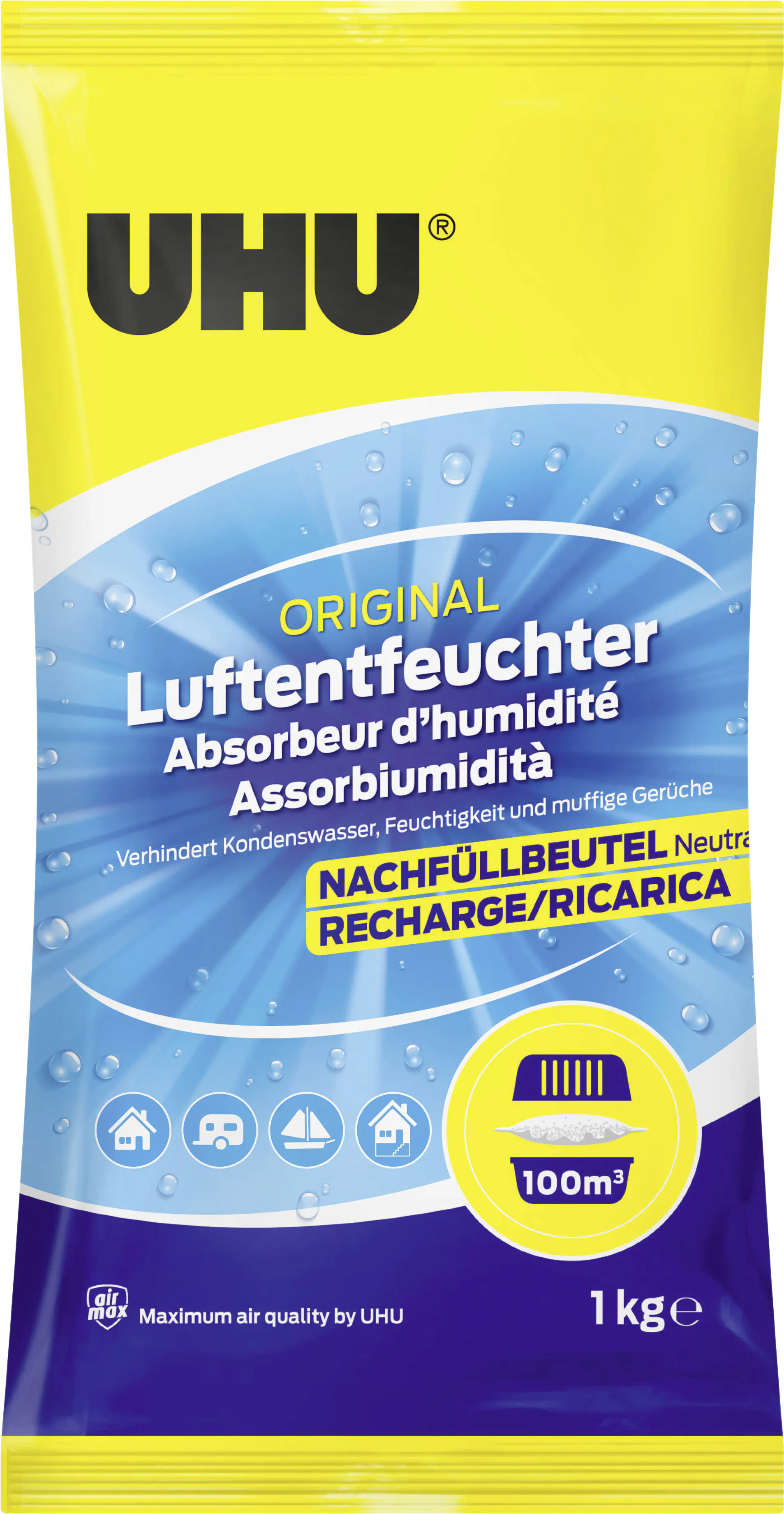 UHU Luftentfeuchter Nachfüllbeutel 1000 g