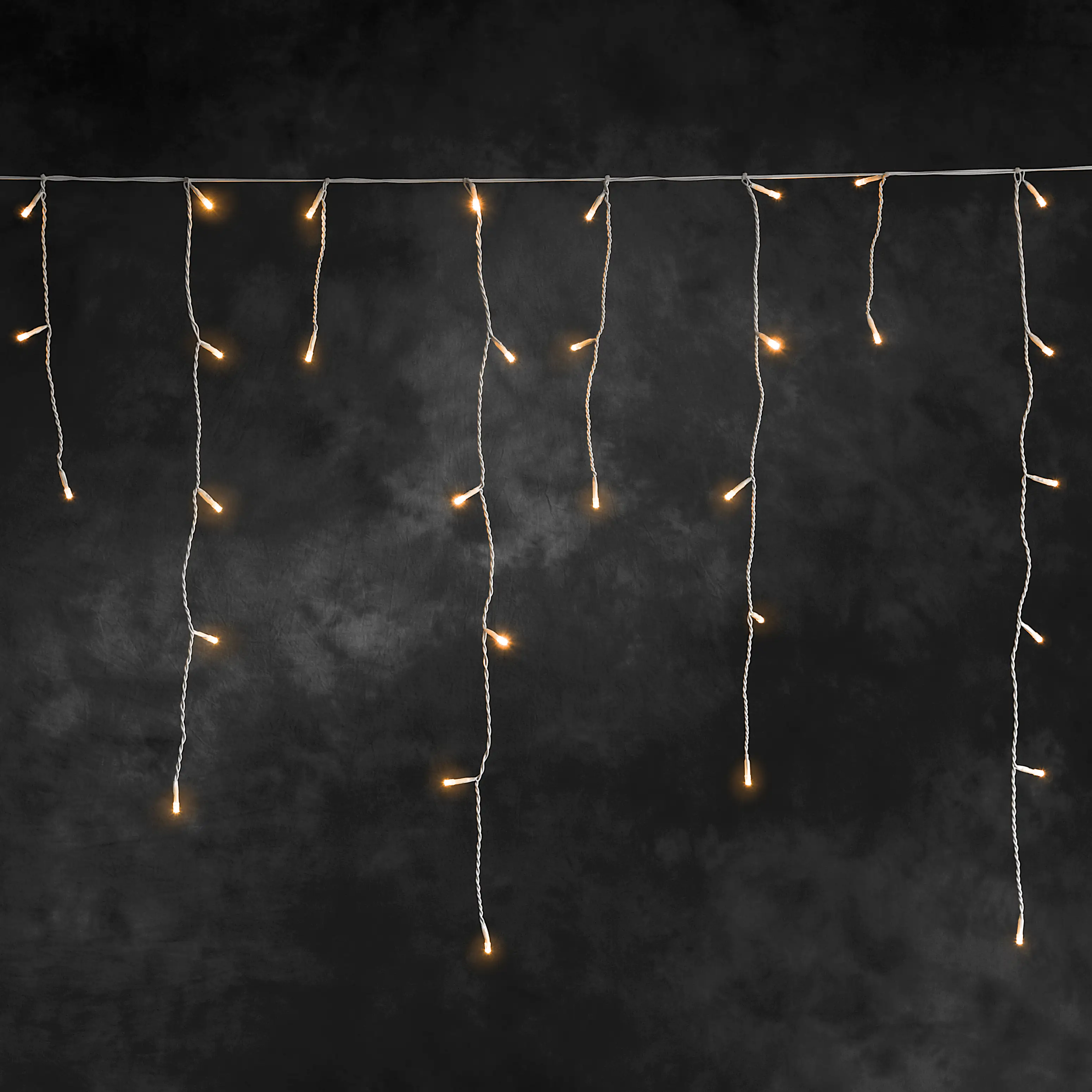 Konstsmide LED Solar Eisregen Lichtervorhang 200 bernsteinfarbene Dioden Konstsmide LED Solar Eisregen Lichtervorhang 200 bernsteinfarbene Dioden