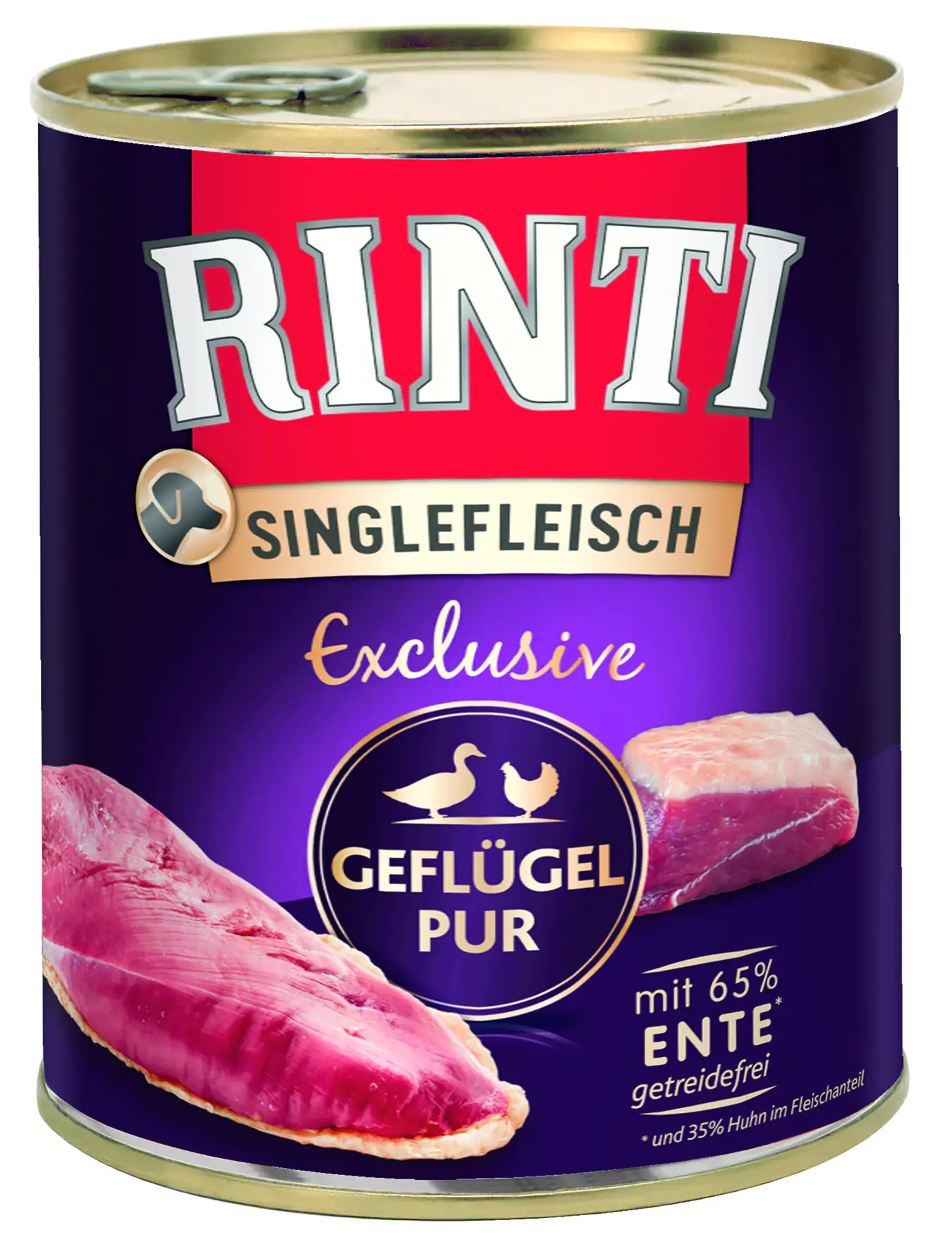 Rinti Singlefleisch Hundenassfutter Adult 800 g Geflügel Pur