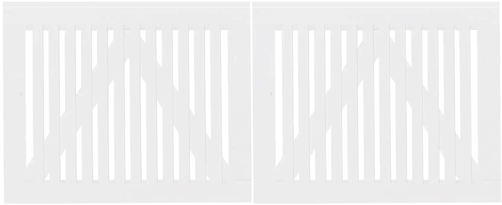 Plus Doppeltor Sendai 200 x 80 cm RAL 9010 Weiß