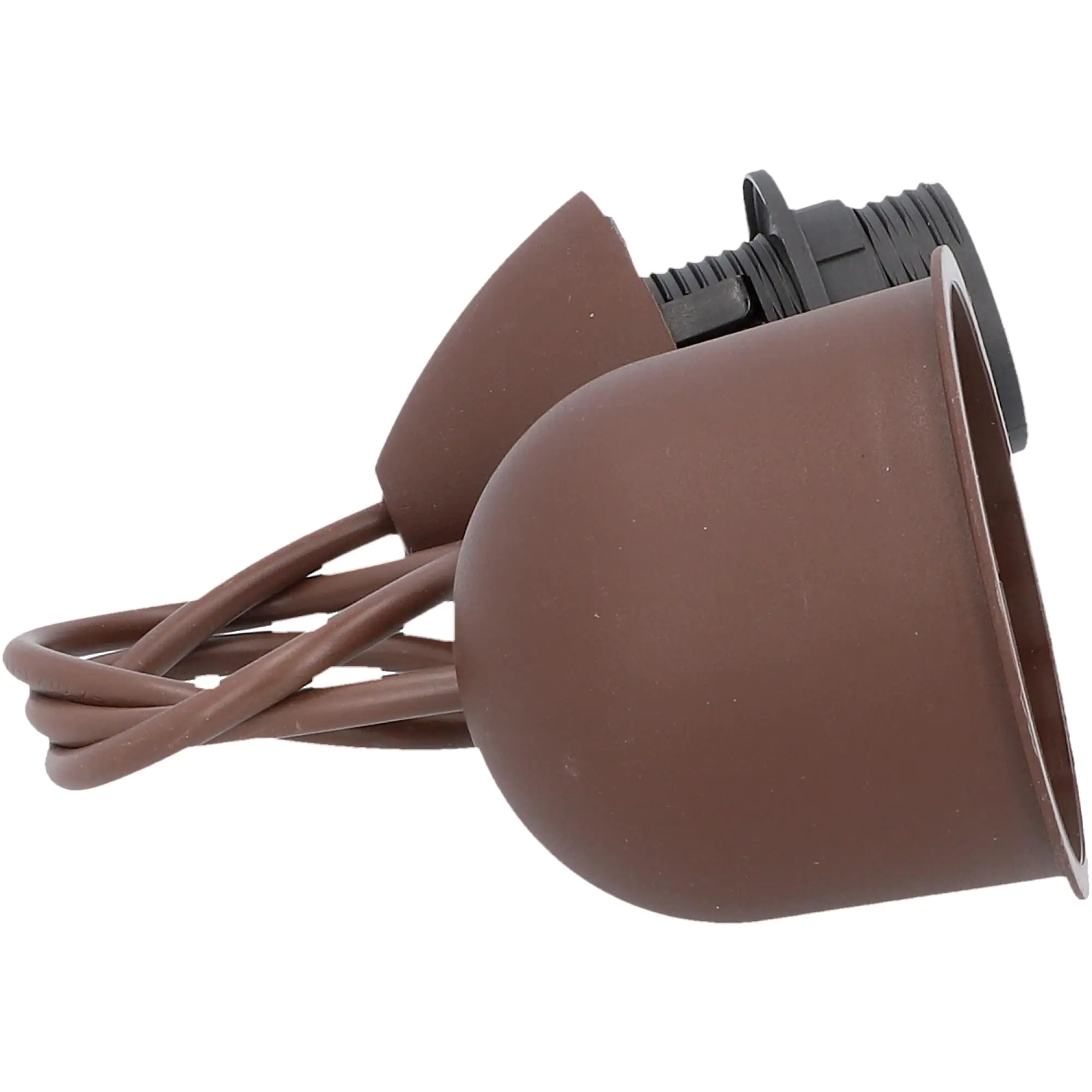 Lampen-Pendel mit Fassung E 27, braun