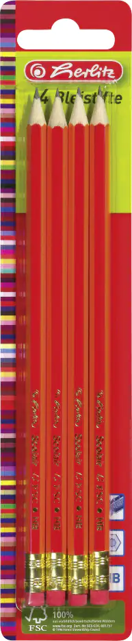 herlitz Bleistifte Scolair mit Tip HB Mine 174 mm