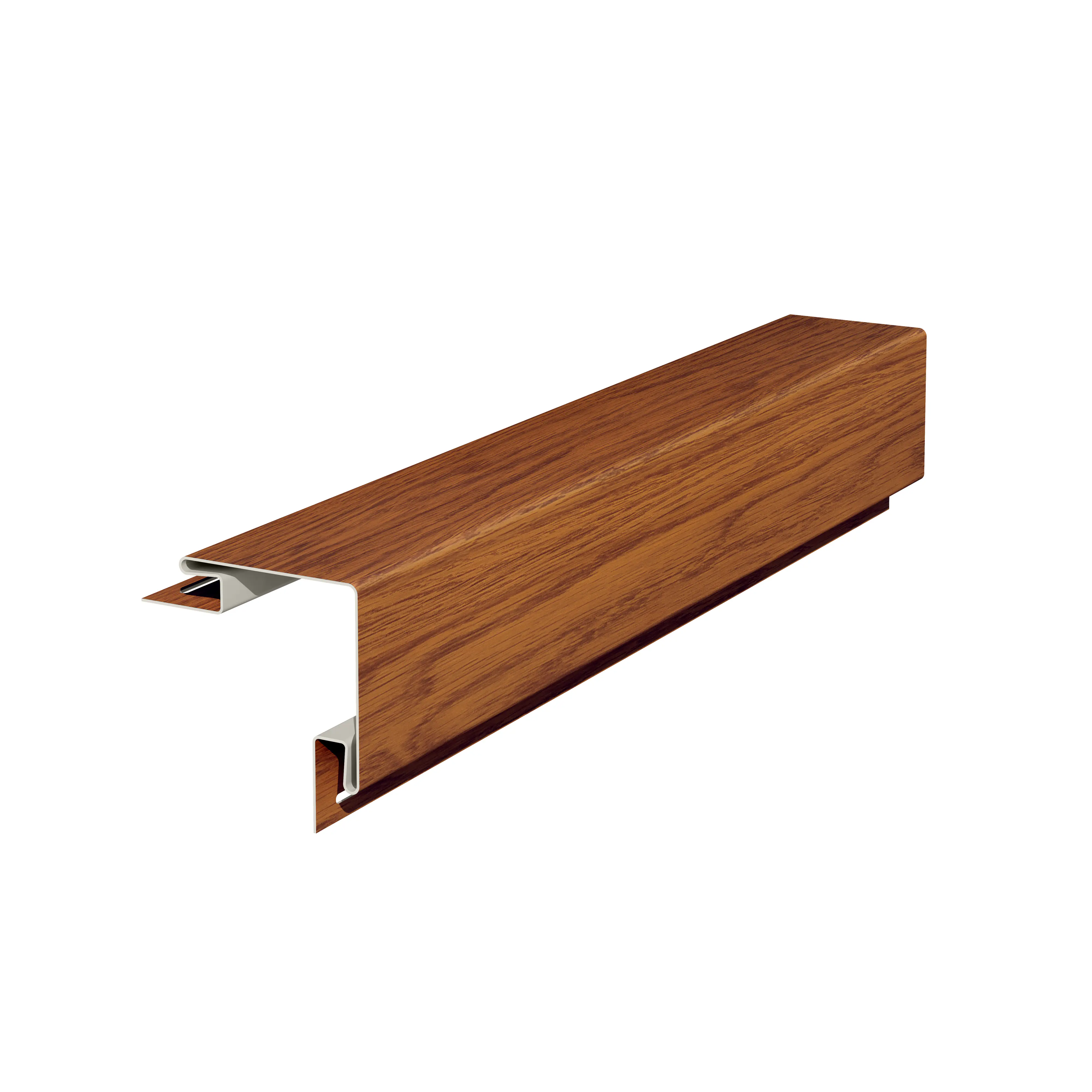 Außenecke für Fassadenverkleidung PVC Golden Oak braun 305 x 9,6 cm