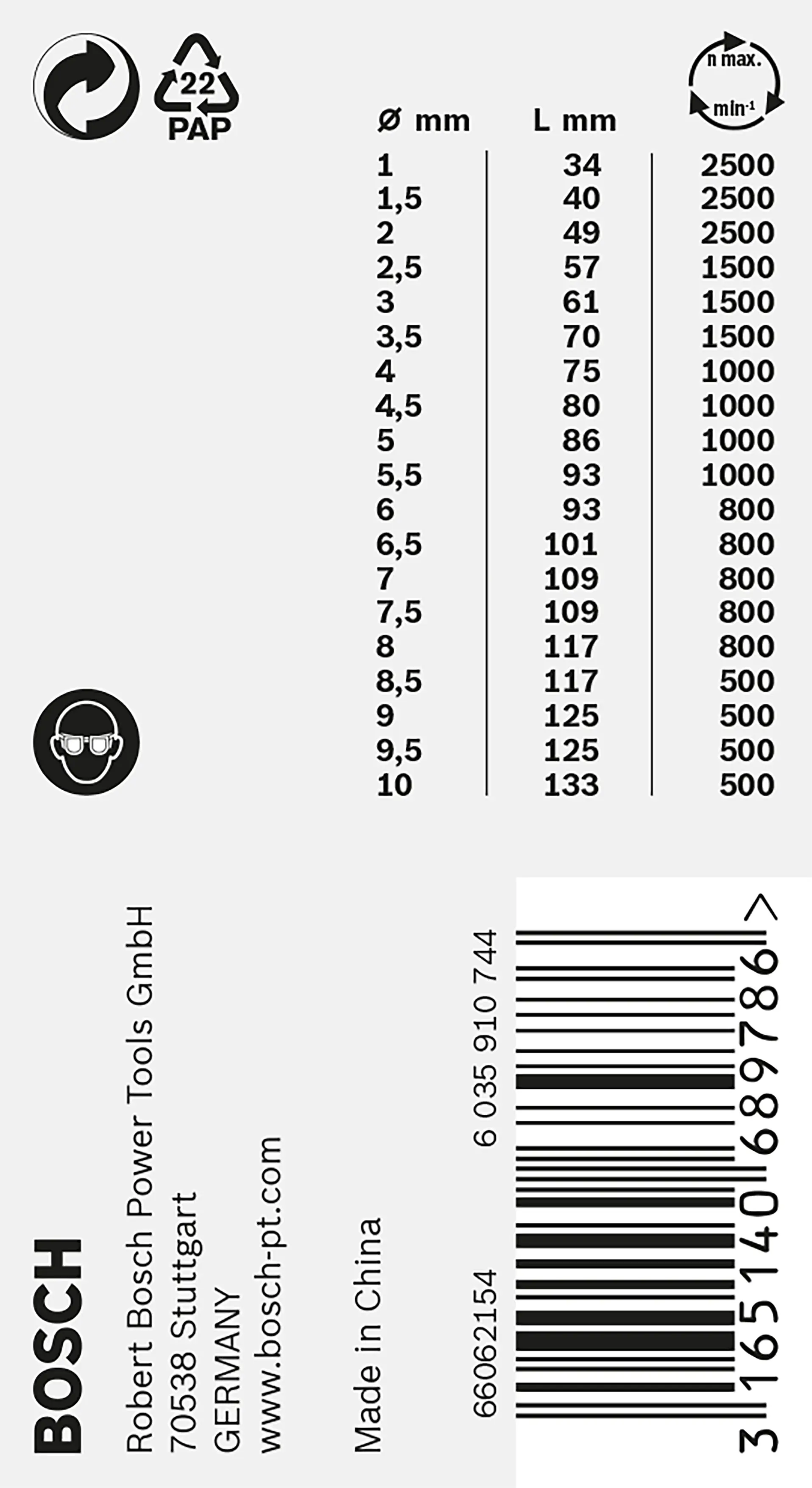 Bosch PRO Stainless Steel HSS-Co Spiralbohrer-Set 19-teilig