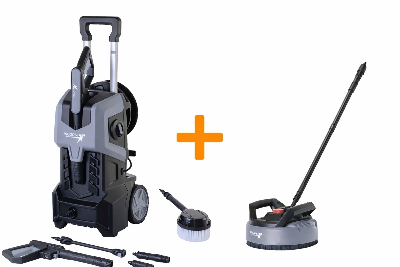 Woodster Hochdruckreiniger HDR320 inkl. Zubehör 2400 W 180 bar 480 l/h