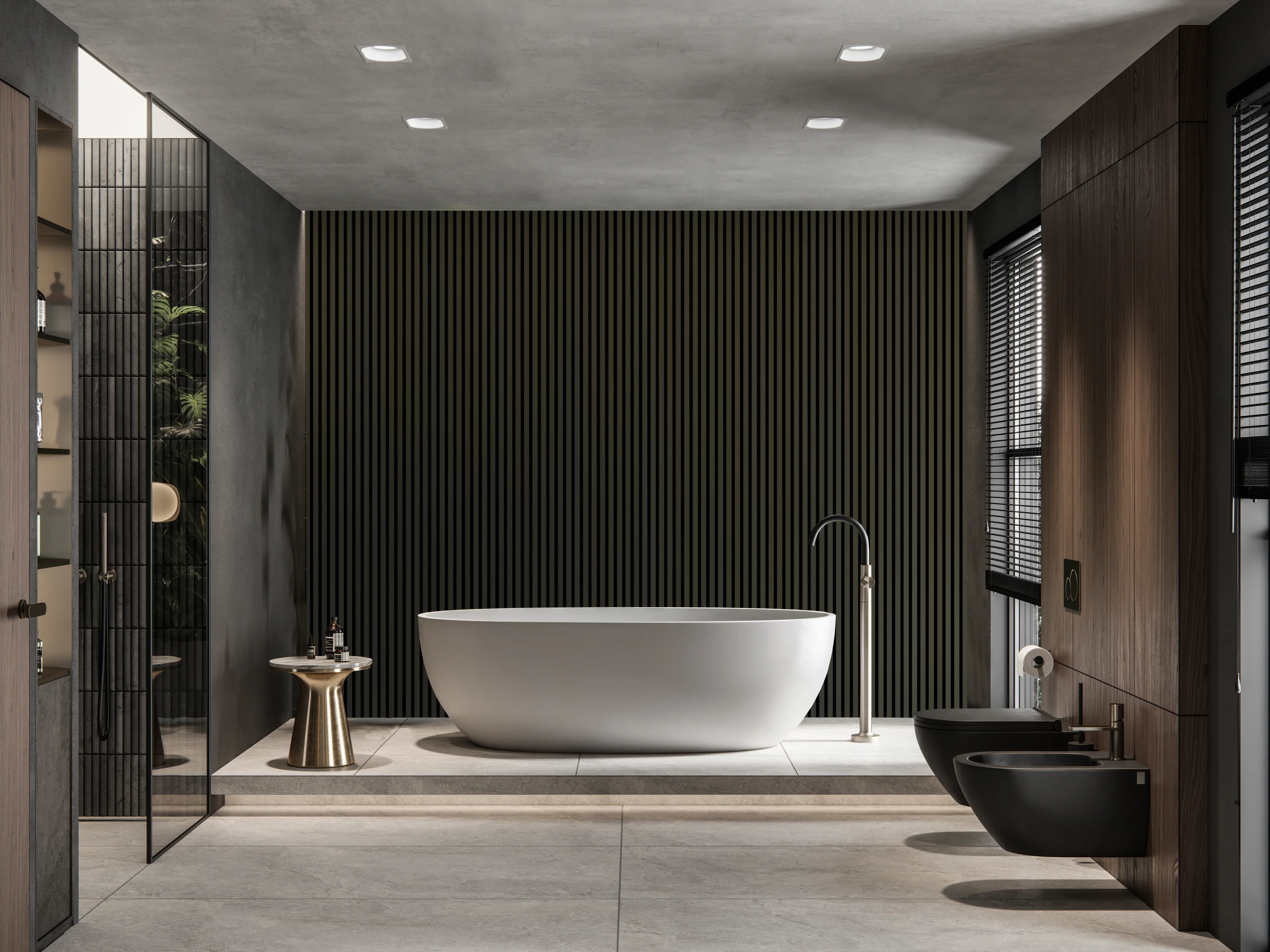 Neuhofer Akustikpaneel 240 x 56,5 x 1,7 cm bronze