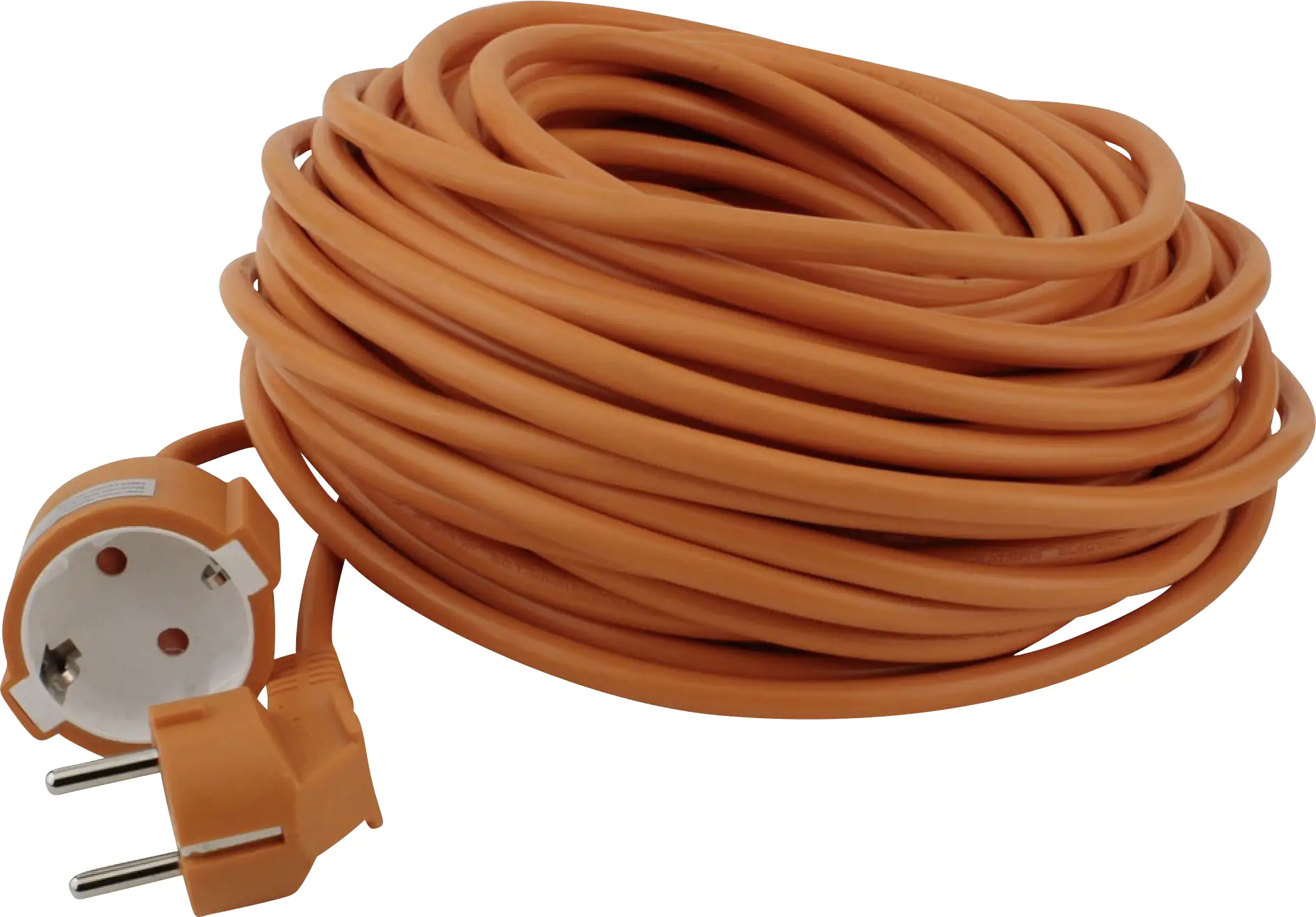 Unitec Verlängerungskabel Innen 25 Meter H05VV-F3G1,5, orange