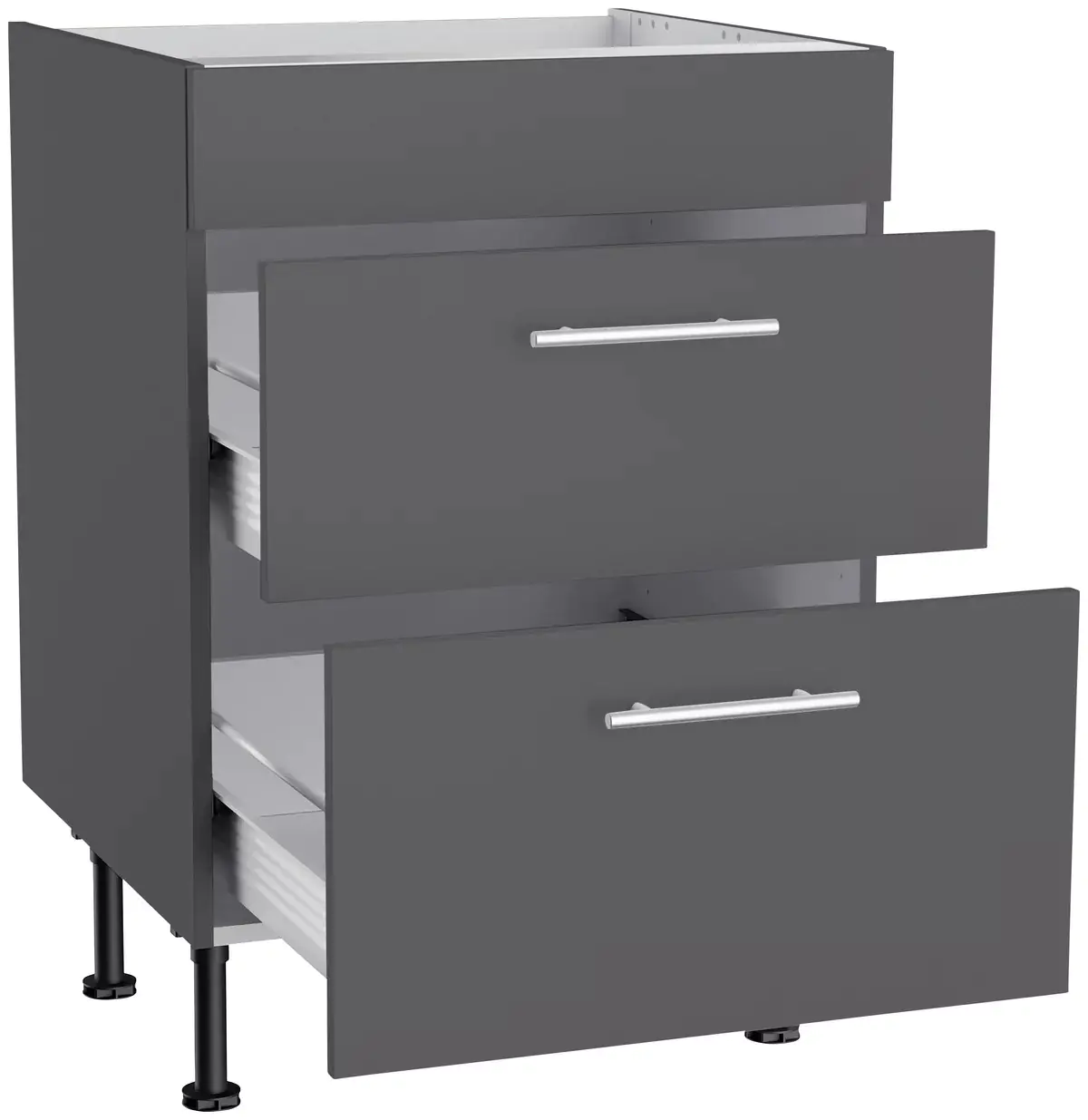 Optifit Küchenzeile mit E-Geräte anthrazit matt 270 cm Optifit Küchenzeile mit E-Geräte anthrazit matt 270 cm
