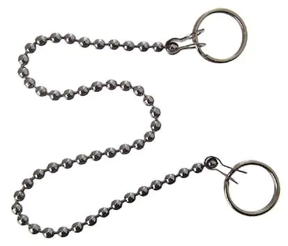 Cornat Ventilkette 25 cm mit 2 Splentringen