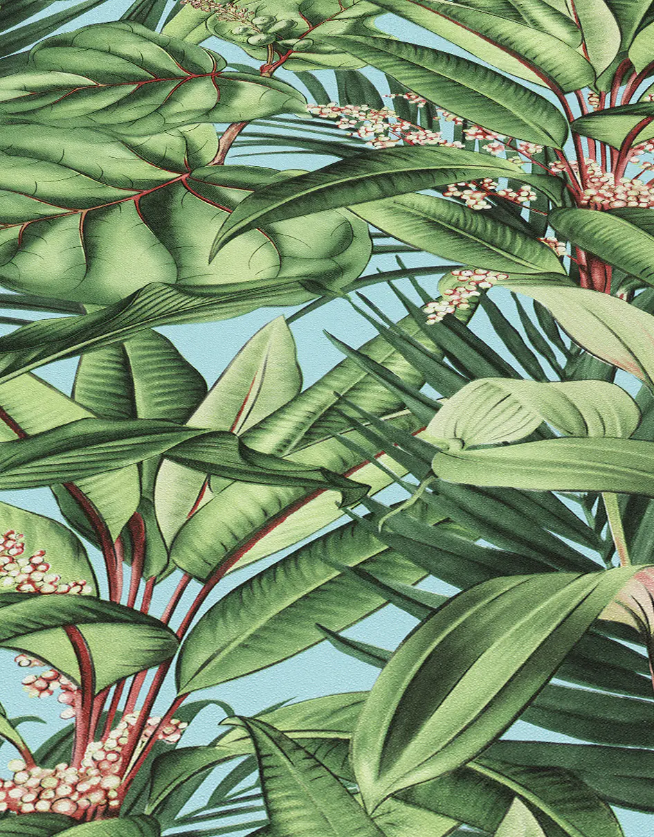 Erismann Vliestapete 10122-18 Paradiso 2 Floral Türkis 10,05 x 0,53 m