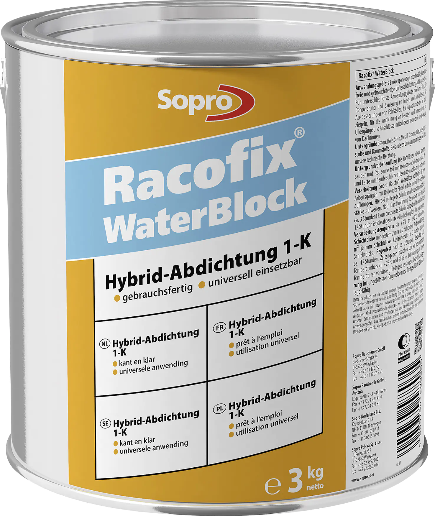 Racofix Waterblock 3 kg Racofix Waterblock 3 kg
