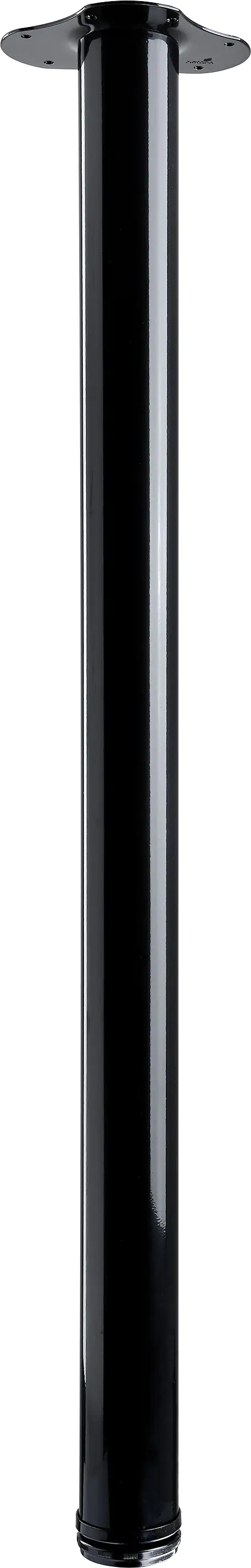 Hettich Tischbein 6,0 x 90 - 93 cm Stahl schwarz - 1 Stück