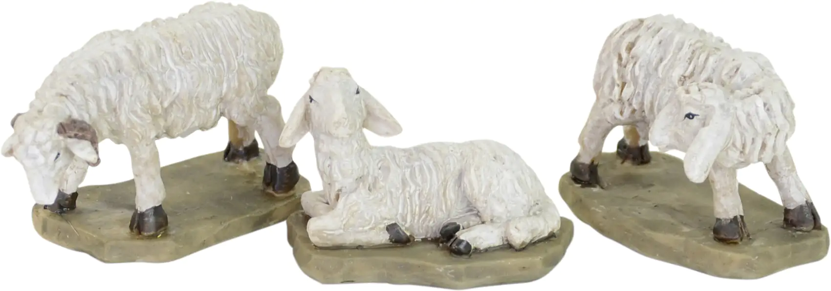 Riffelmacher Krippenzubehör Schafe stehend und liegend 4,5-6 cm 3 teilig Riffelmacher Krippenzubehör Schafe stehend und liegend 4,5-6 cm 3 teilig