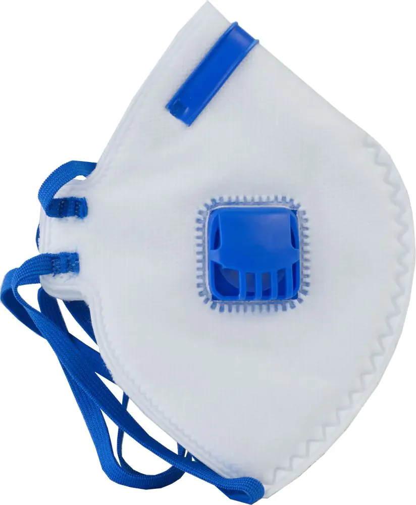 Falt-Maske FFP2 3 Stück weiß-blau