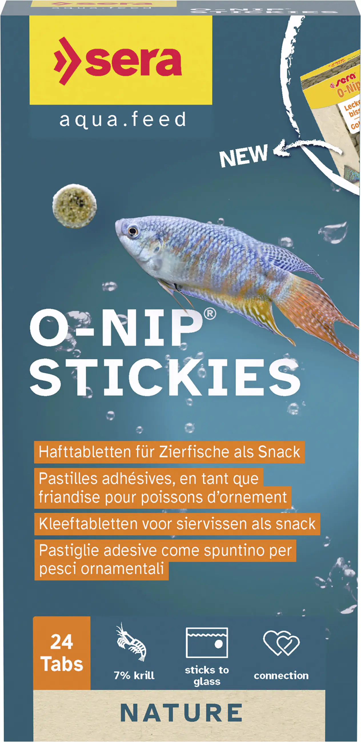 Sera Fischfutter O-Nip Stickies 24 Tabs