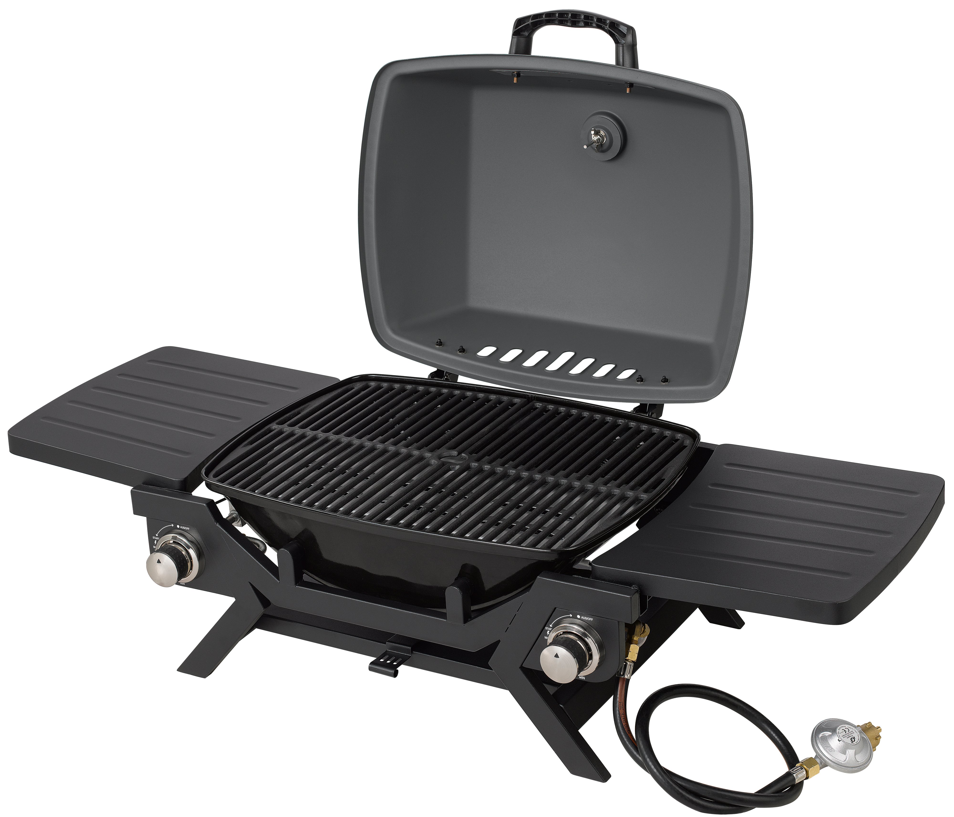 Primaster Tisch-Gasgrill CityFlame 2 Brenner Grillfläche: 47 x 35 cm