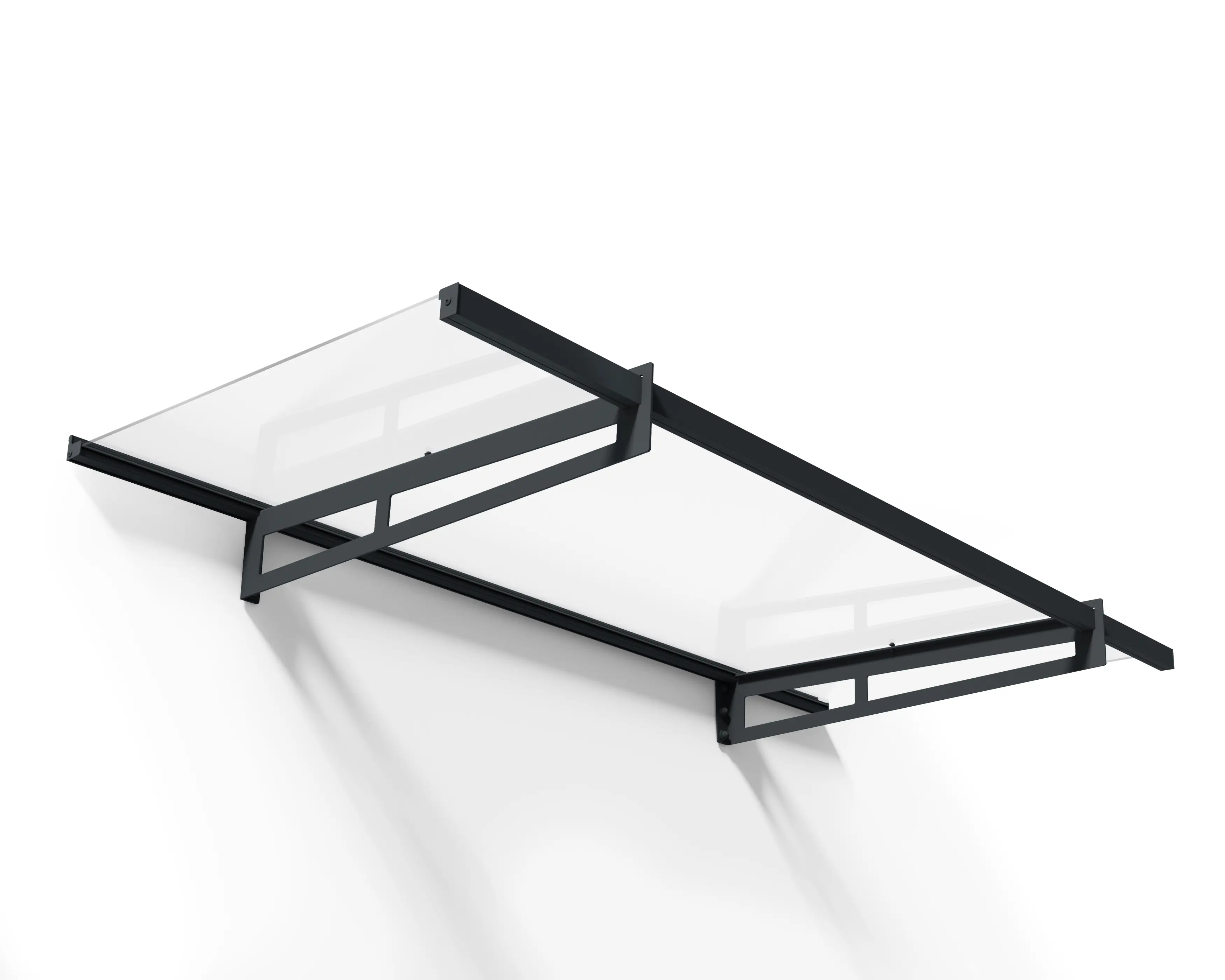 Canopia Vordach Bremen 2050  Grau Alu 205 x 94 cm