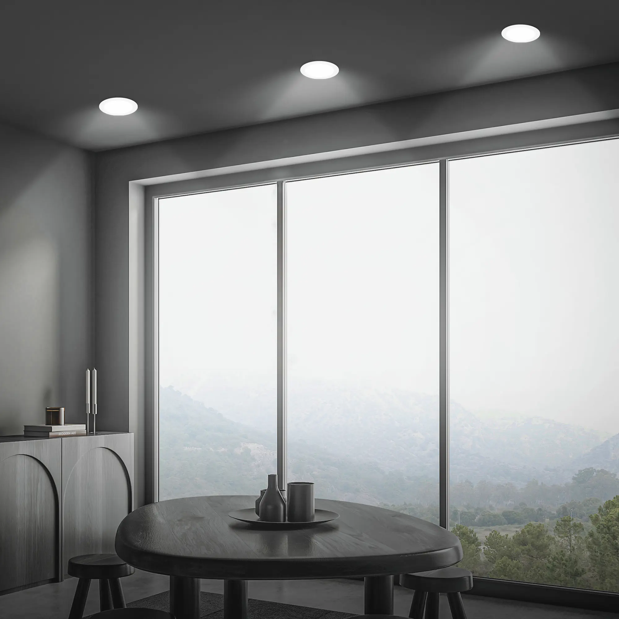 Briloner LED Einbauleuchte Ultraflat Ø 22 cm 18W weiß neutralweiß