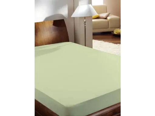 Mako Feinjersey Spannbettlaken 100 x 200 cm limone
