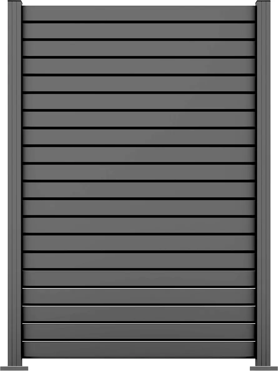 Ambiente Alu-Zaun Grundset Rhombus MINI 187 x 124,2 cm grau Ambiente Alu-Zaun Grundset Rhombus MINI 187 x 124,2 cm grau