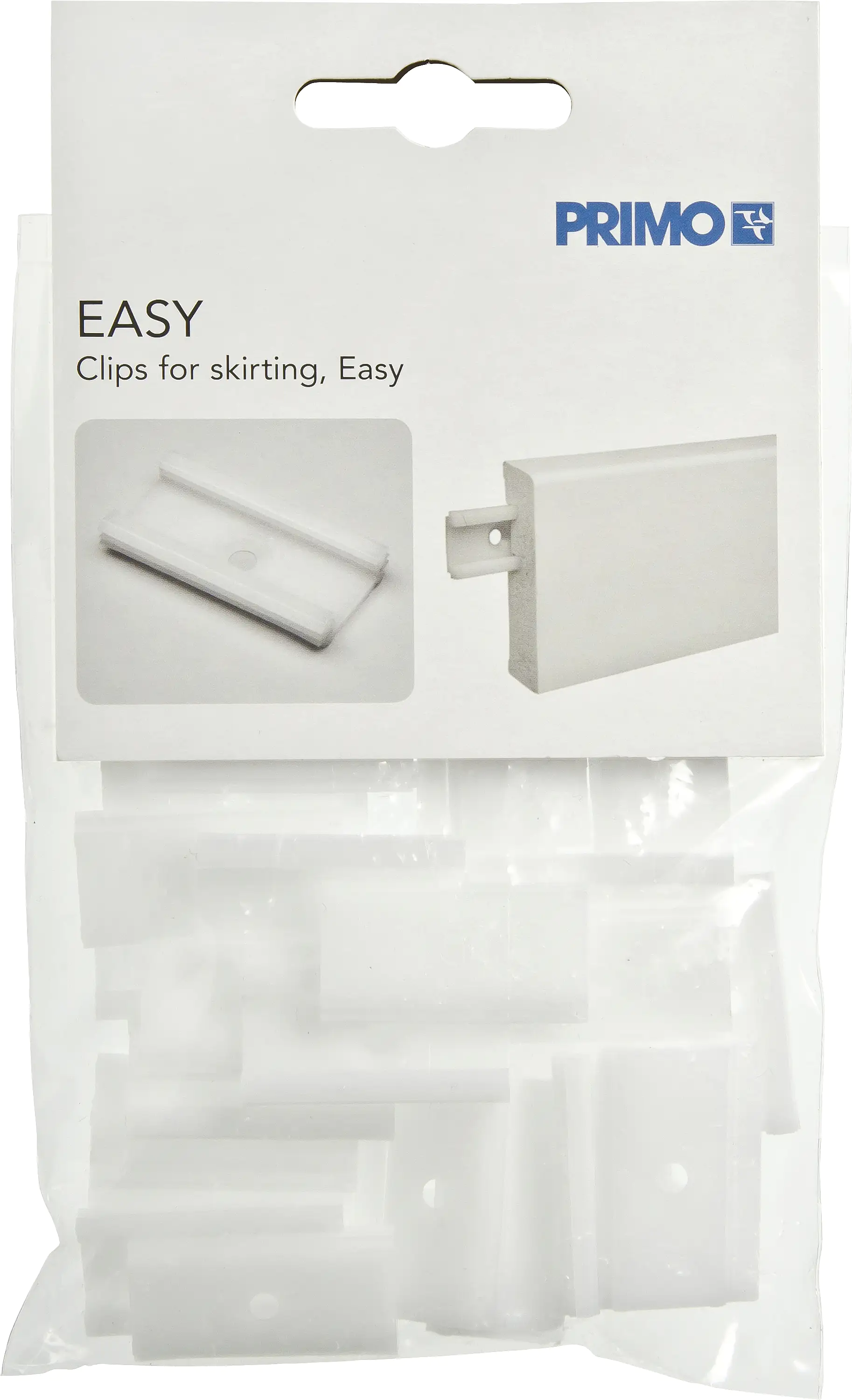 Primo Montageclip Weiß