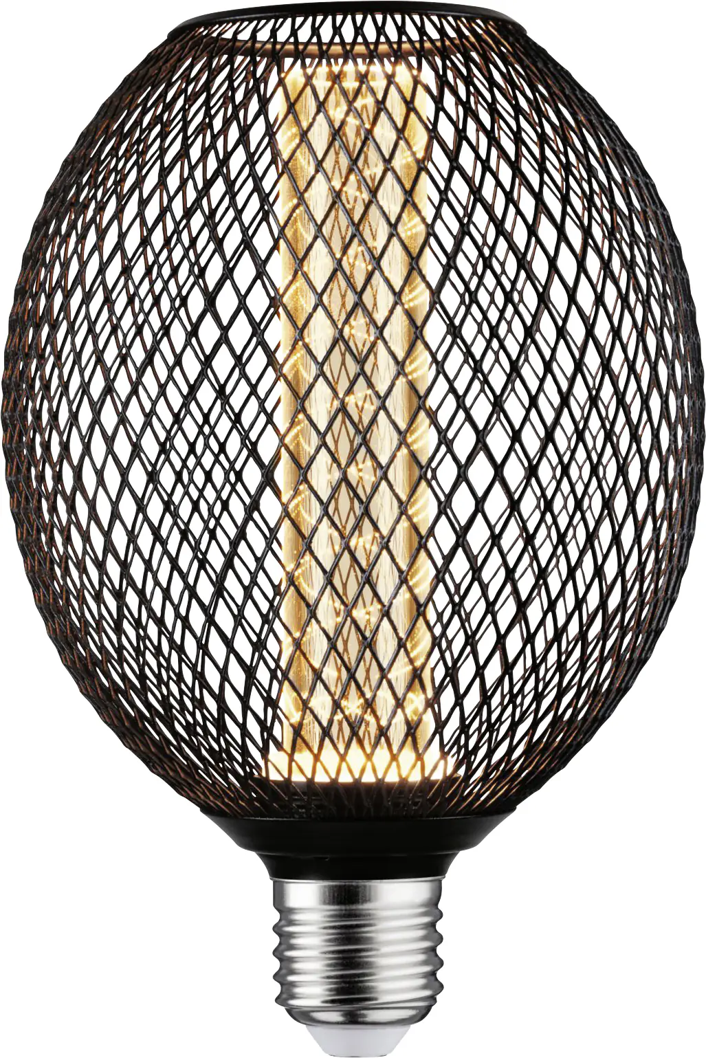 Paulmann LED Leuchtmittel Metallic Glow Globe Spiral E27 4,2W schwarz