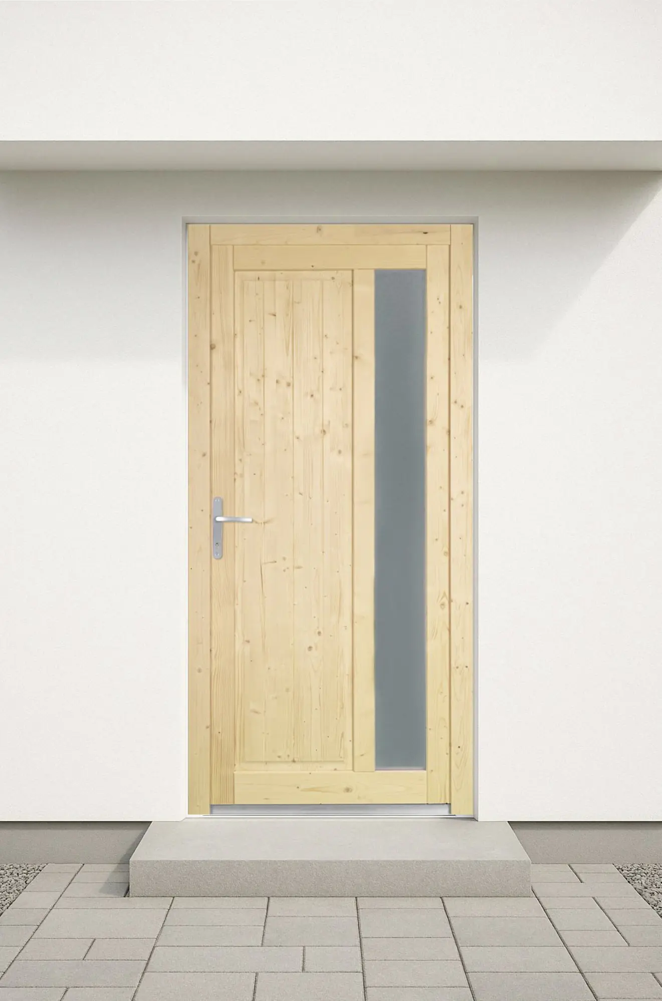 Panto Nebeneingangstür Holz 510 88 x 198 cm DIN links