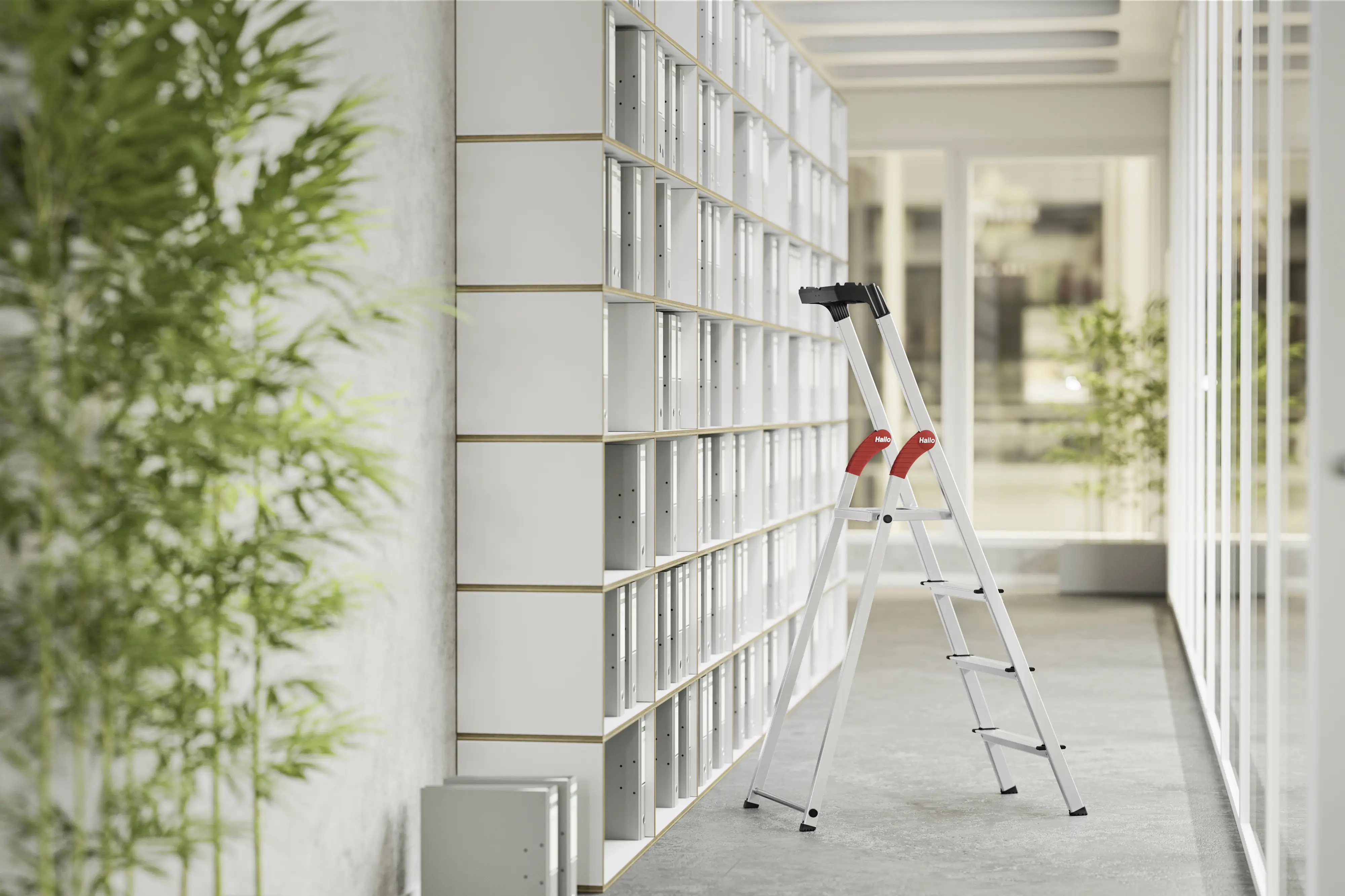 Hailo Aluminium-Sicherheits-Stehleiter L60 StandardLine 2,85 m Hailo Aluminium-Sicherheits-Stehleiter L60 StandardLine 2,85 m