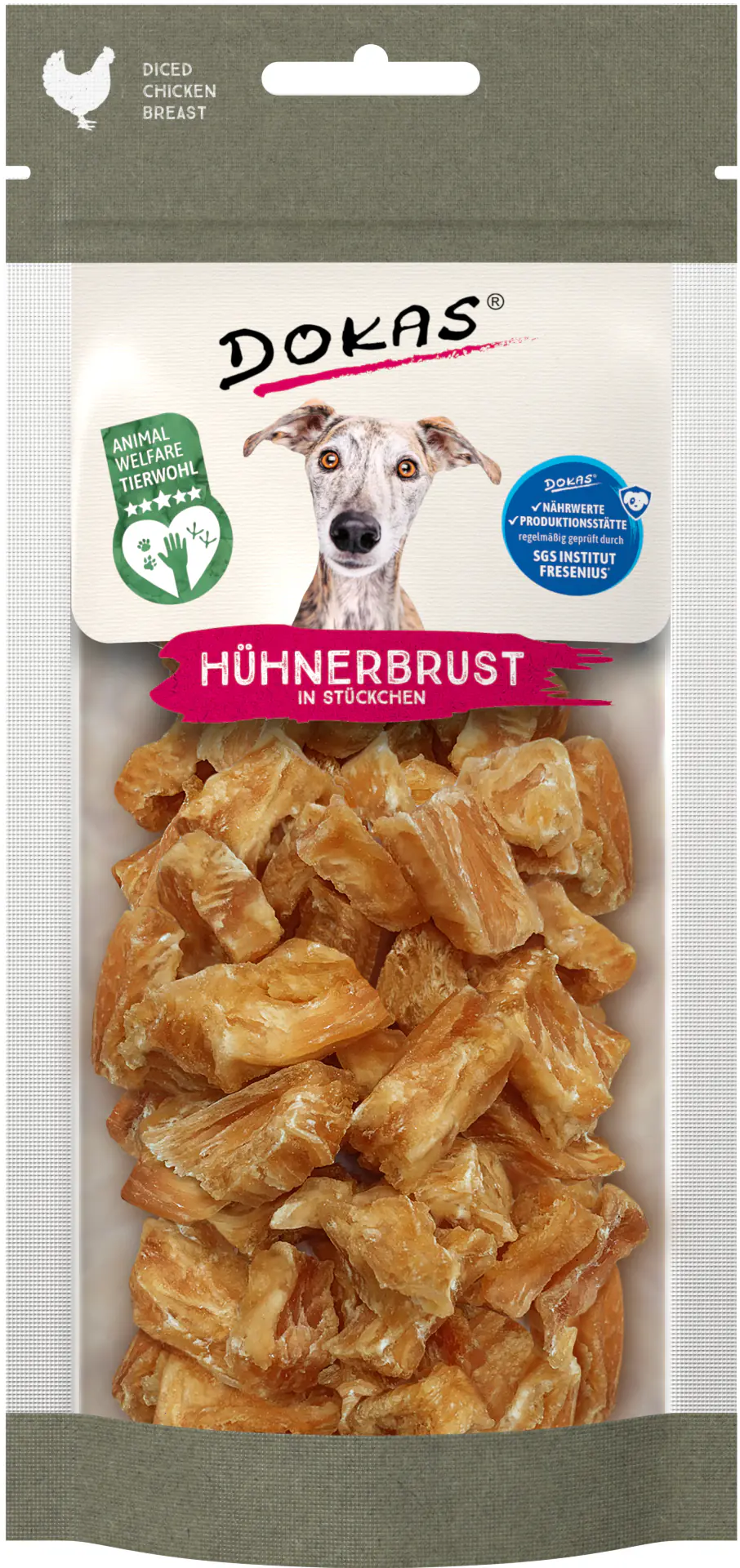 Dokas Tierwohl Hühnerbrust in Stücken 50 g