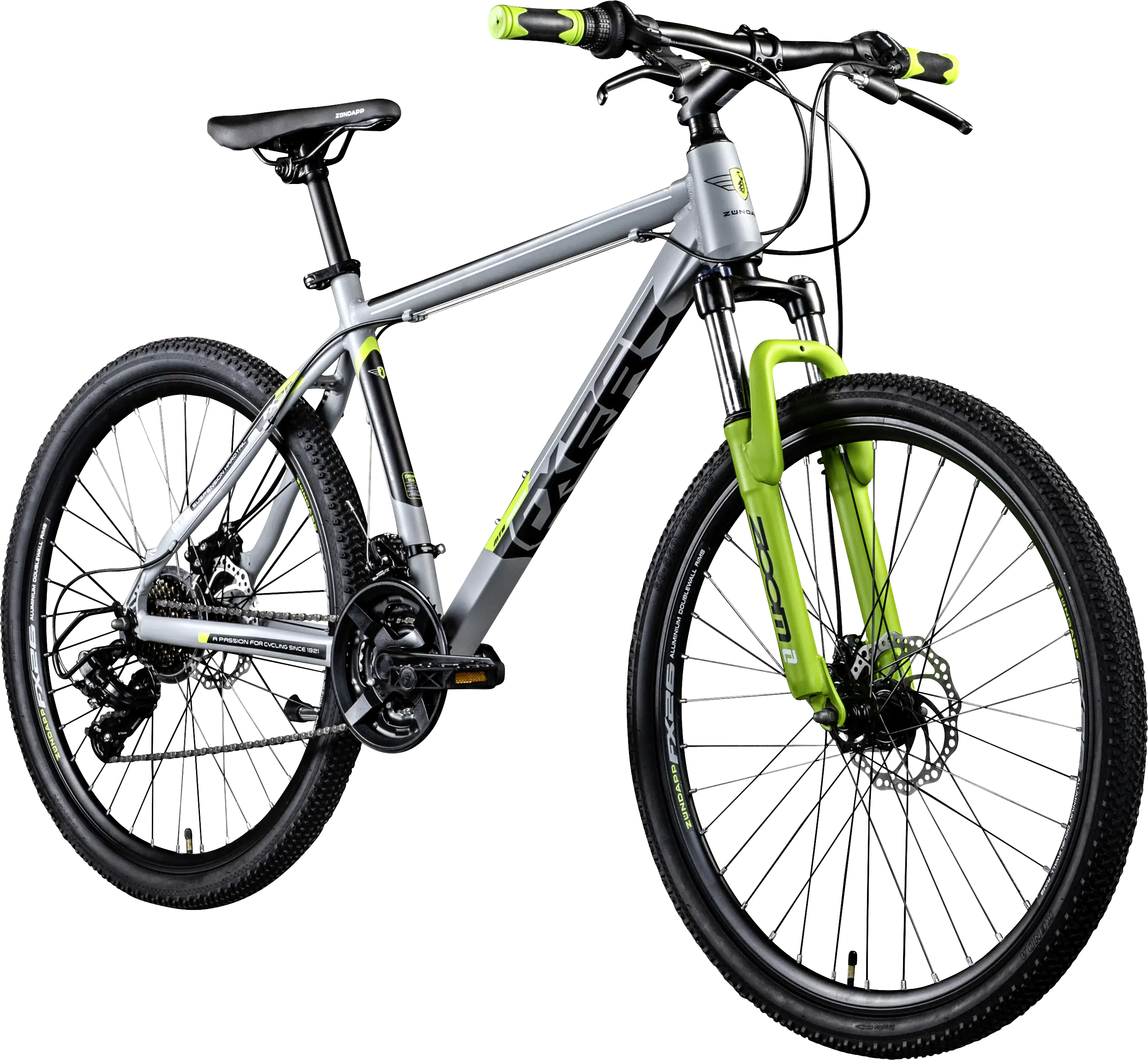 Zündapp Mountainbike FX26 MTB Hardtail 26 Zoll RH 46cm 24-Gang grau grün