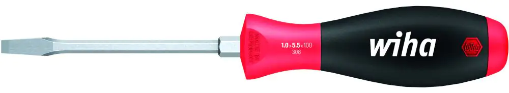 Wiha Schraubendreher Schlitz 4,5 x 90 mm Chrom-Vanadium-Stahl Holzgriff