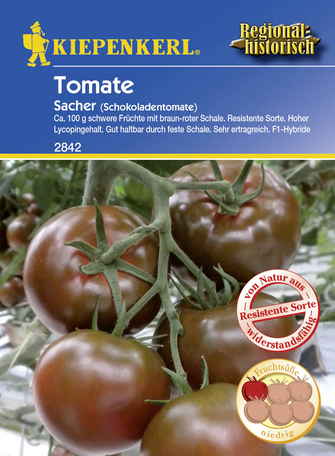 Kiepenkerl Tomate Sacher Solanum lycopersicum, Inhalt: 7 Korn