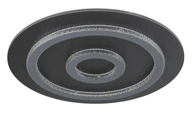 Globo Deckenleuchte Jayden 45 x 5,5 cm Ø x H schwarz warmweiß