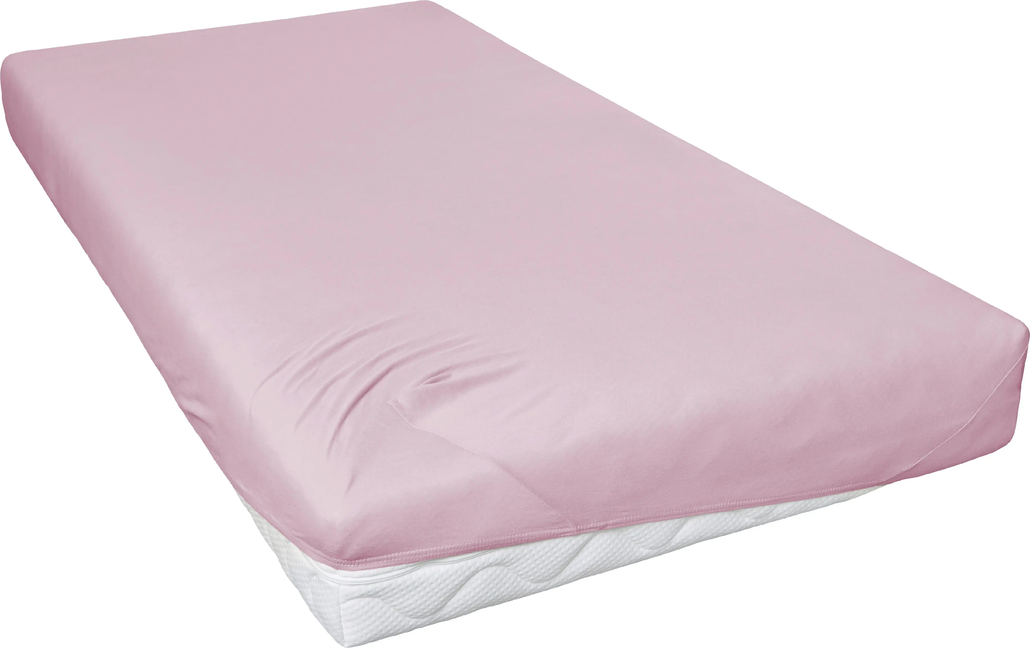 Jersey Spannbettlaken 190 x 200 cm mauve