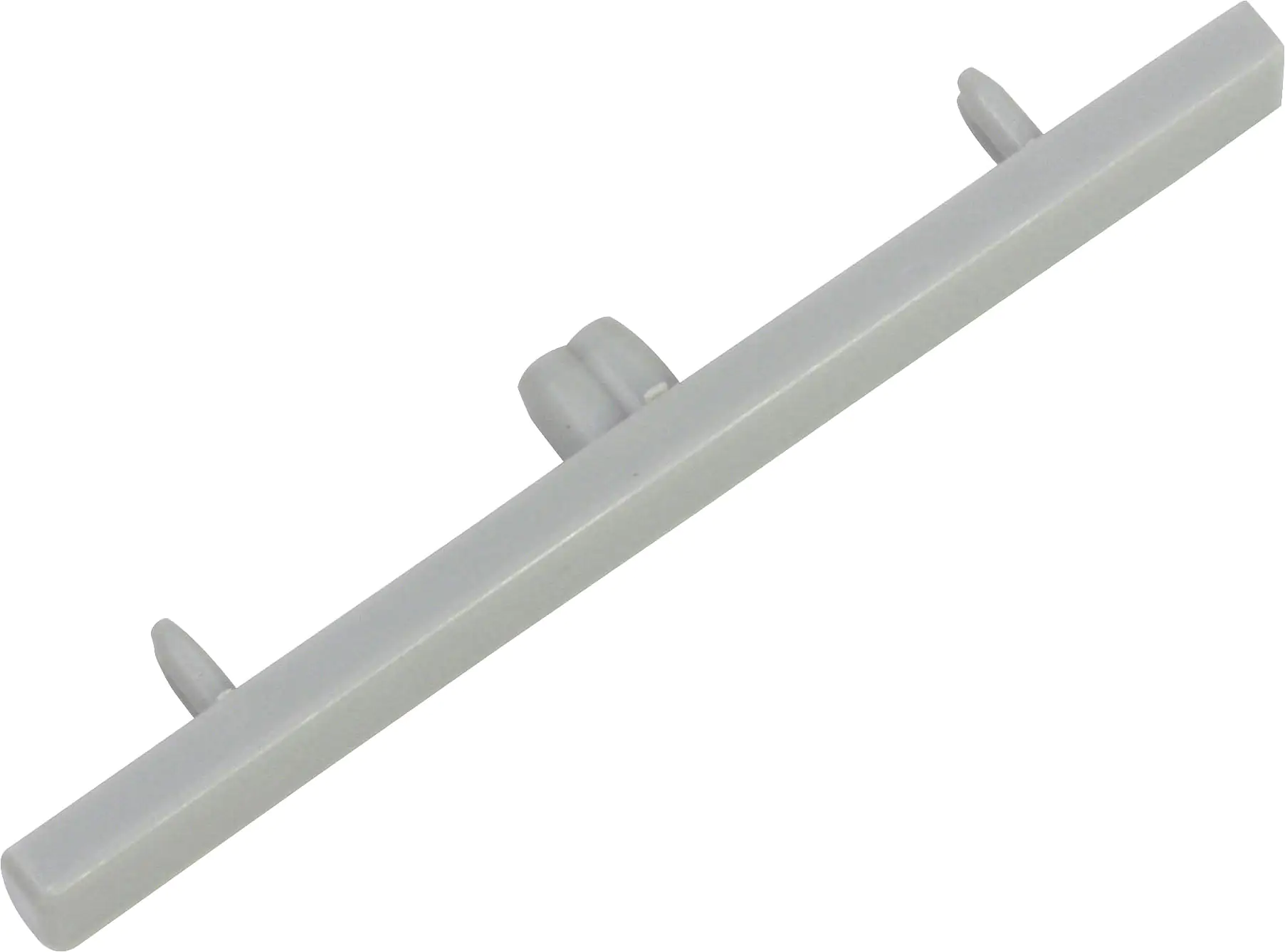 Gardinia Endstück Aluminium, 3-läufig, grau