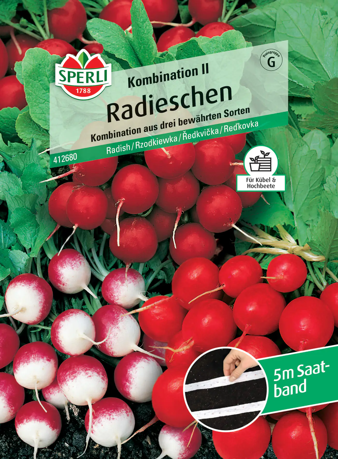 Sperli Radieschen Kombination II Saatband