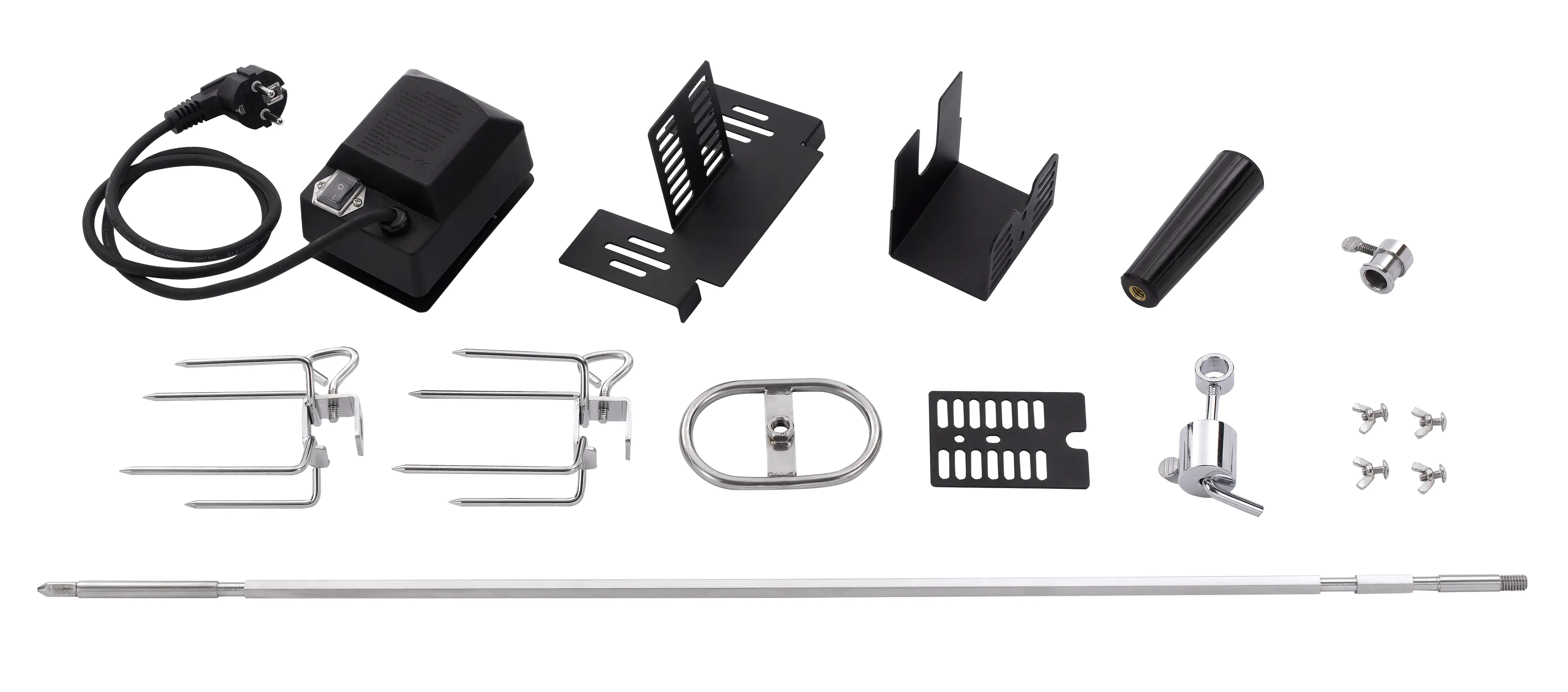 Primaster Grillspieß-Set Universal mit Motorantrieb