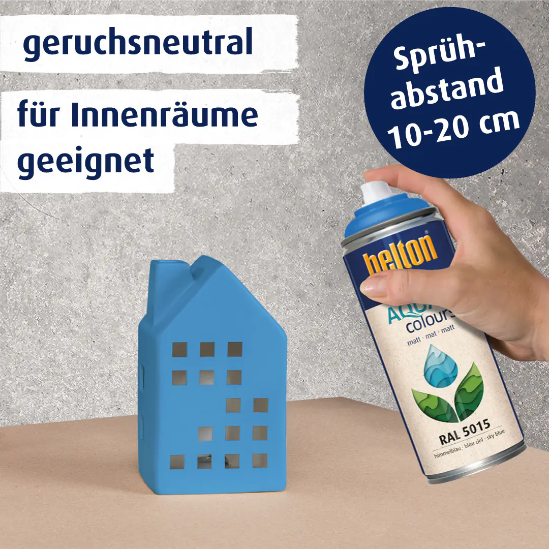 belton free Lackspray AQUAcolours 400 ml himmelblau matt