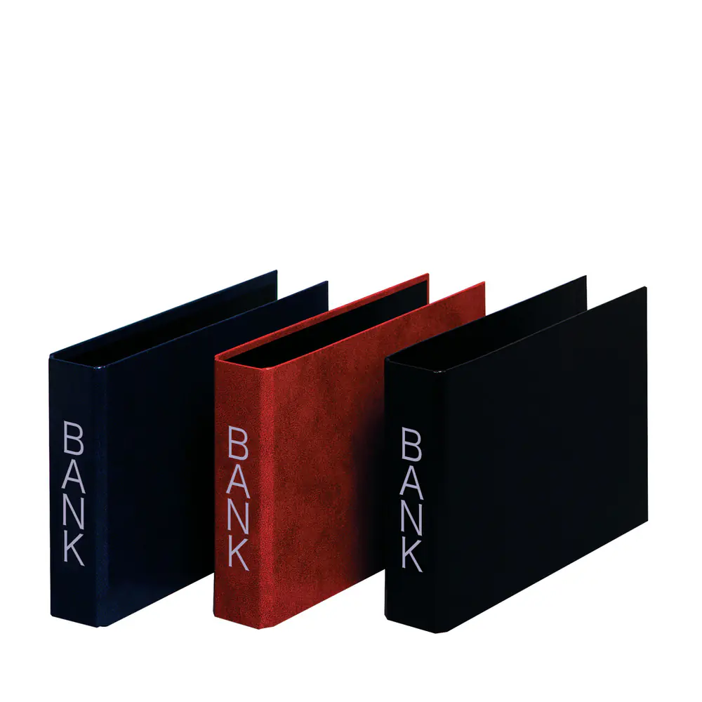 herlitz Bankordner DL 2 Bügel PP-Folienbezug Silberprägung
