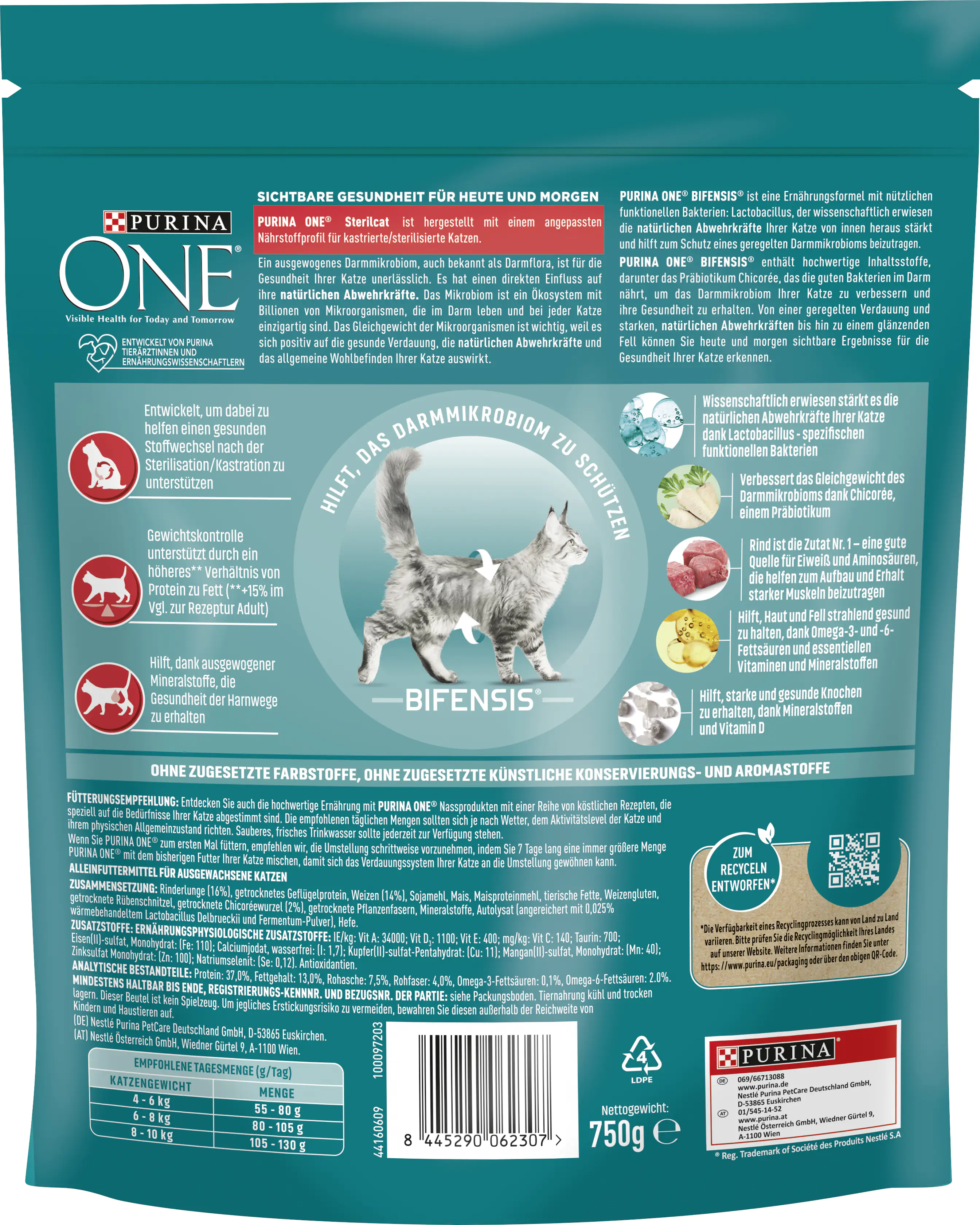 Purina ONE Sterilcat reich an Rind und Weizen 750 g Purina ONE Sterilcat reich an Rind und Weizen 750 g