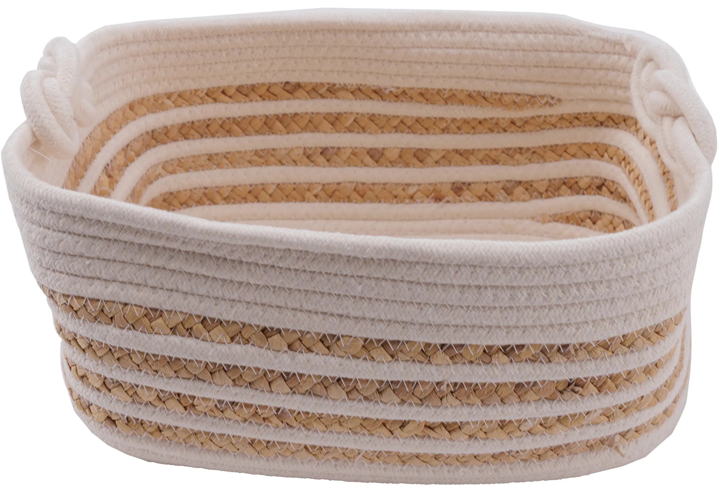 TrendLine Aufbewahrungskorb 34 x 24 x 15 cm natur weiß