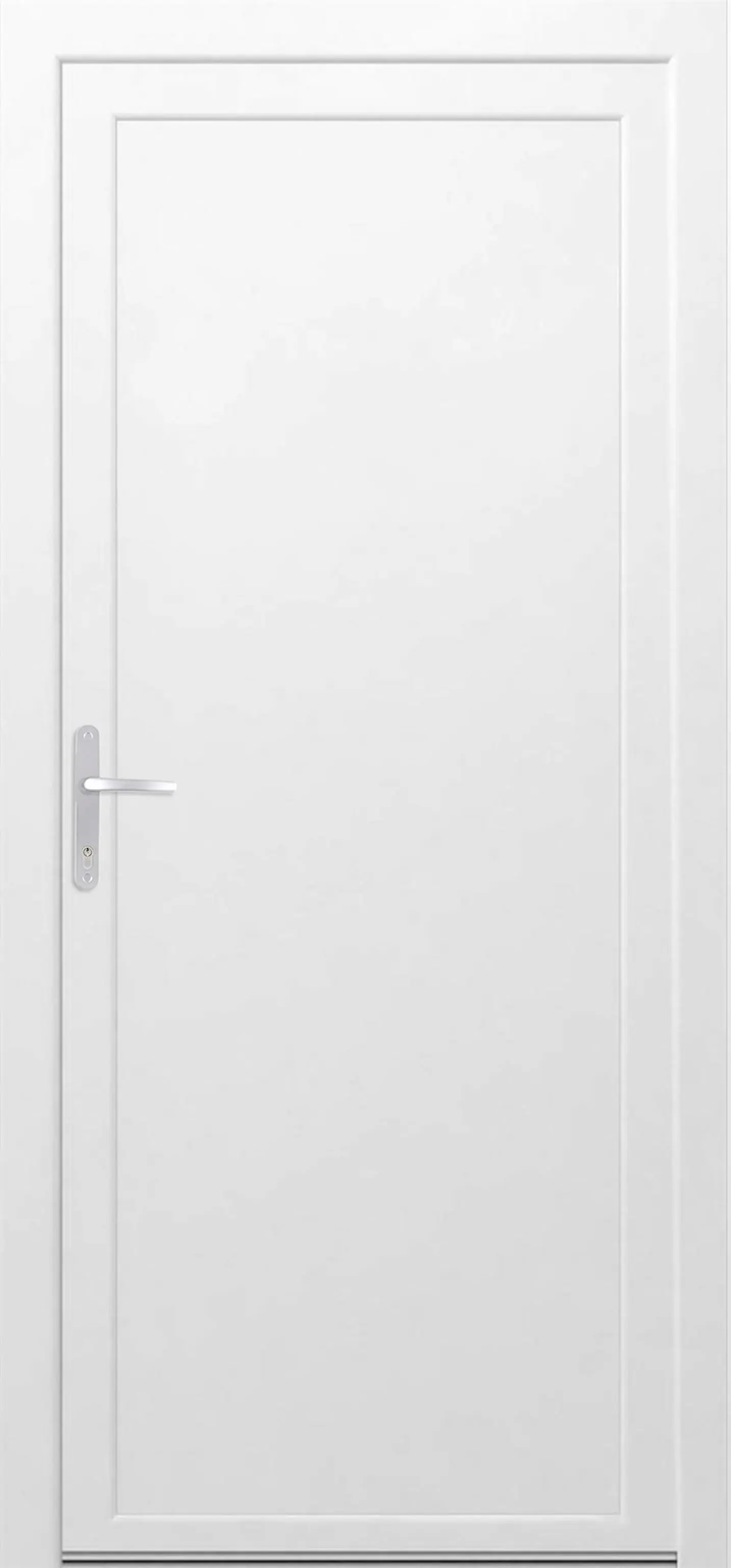 Panto Kunststoff-Nebeneingangstür K500 98 x 198 cm DIN L weiß