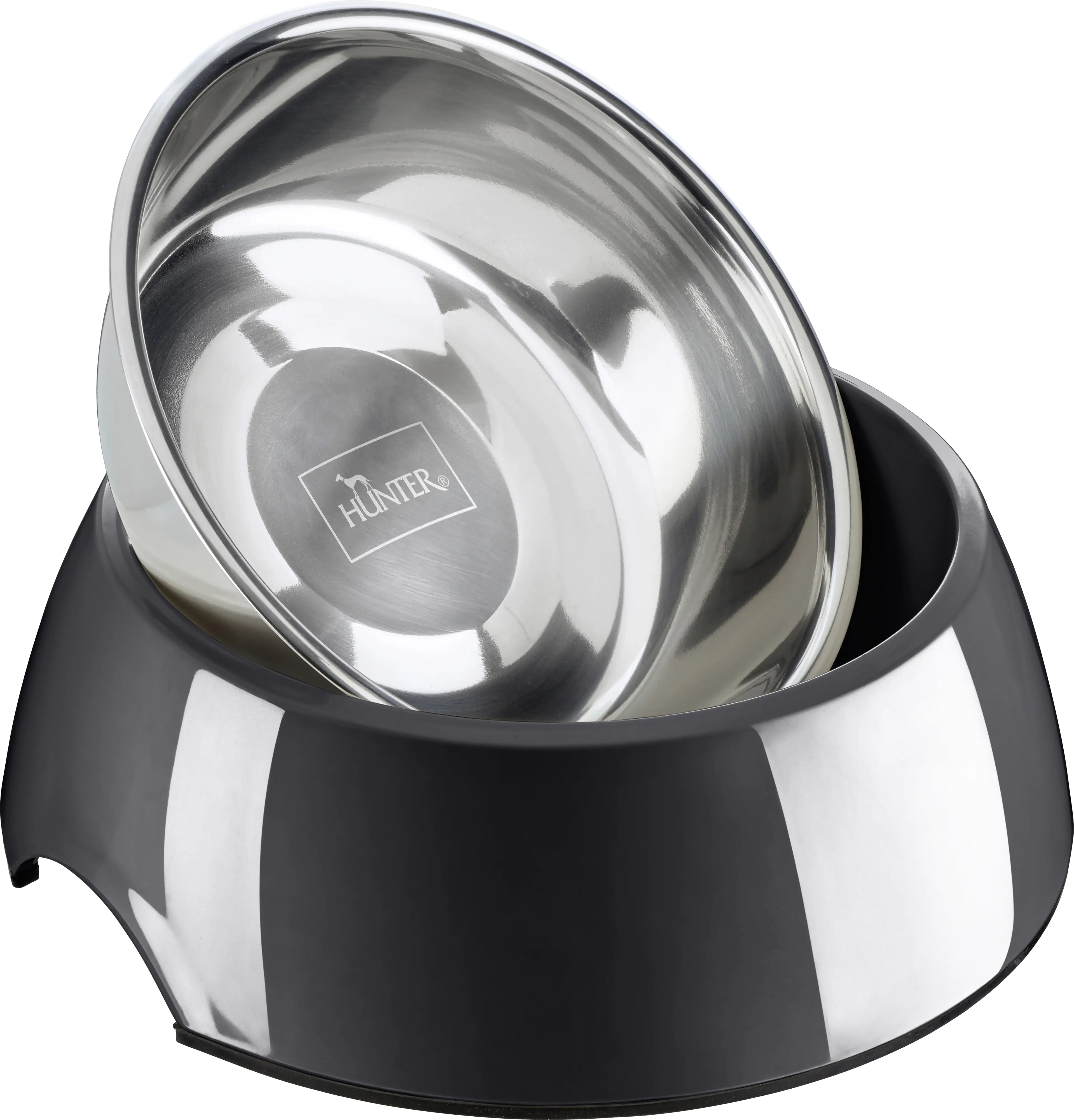 Hunter Hundenapf Melamin schwarz