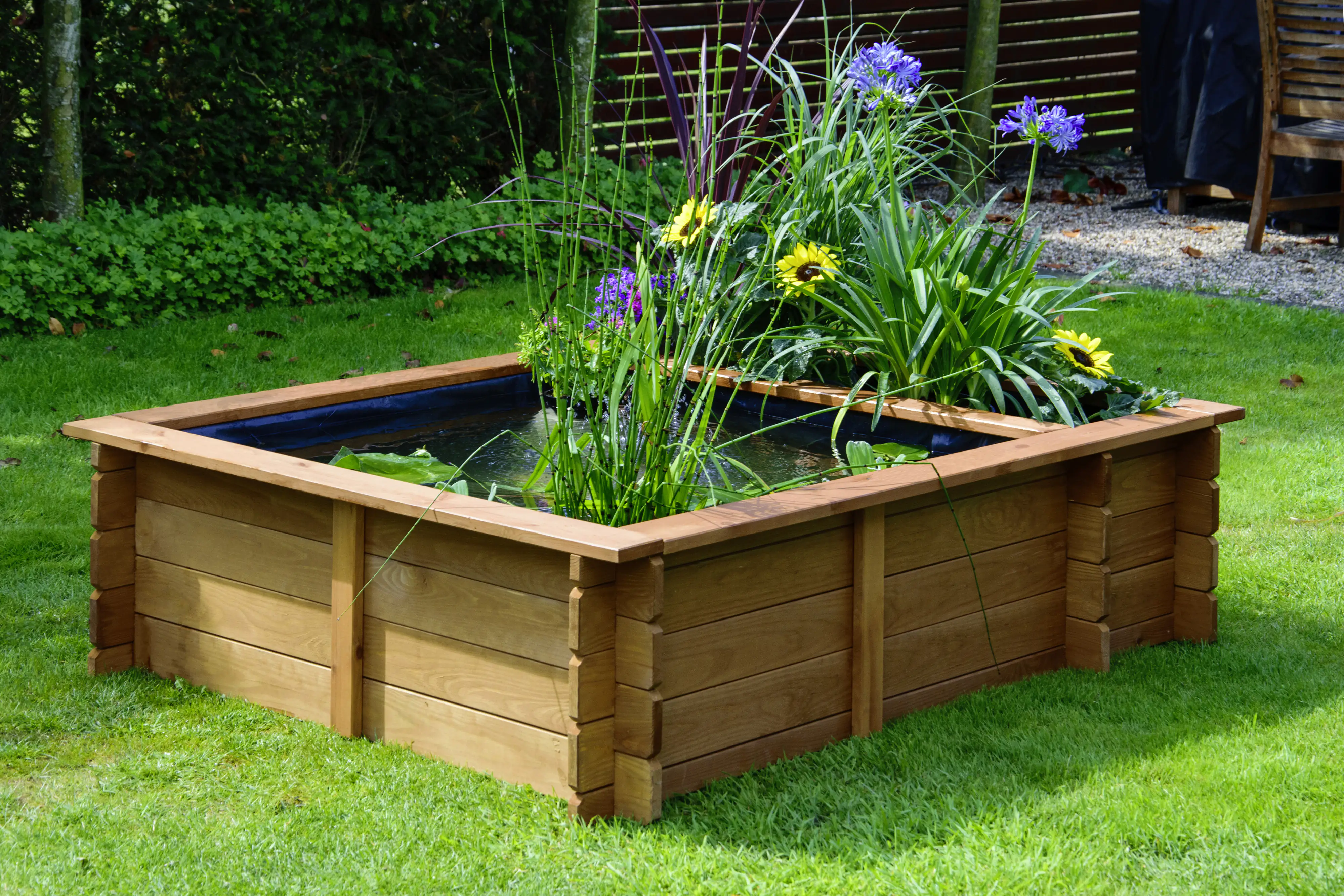 4042085292402_2489341 Dobar Hochteich Maxime als Hochbeet nutzbar, 150 x 120 x 40 cm