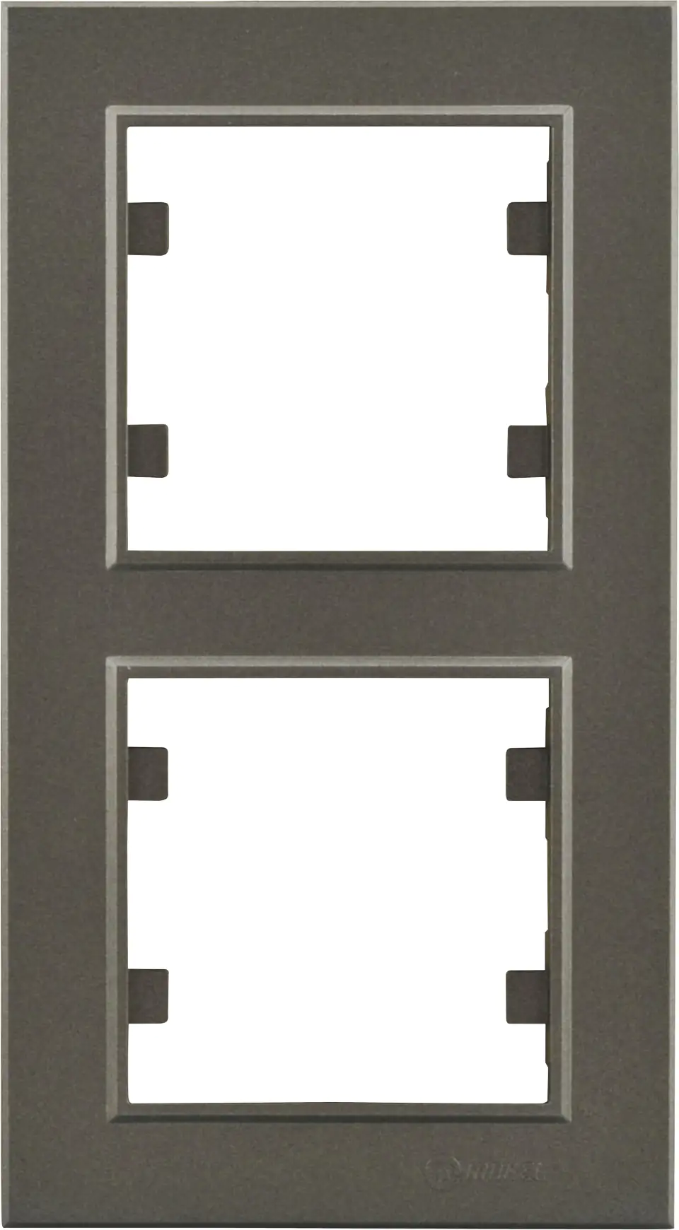 Unitec Abdeckrahmen 2-fach, senkrecht anthrazit, Serie Karea Unitec Abdeckrahmen 2-fach, senkrecht anthrazit, Serie Karea